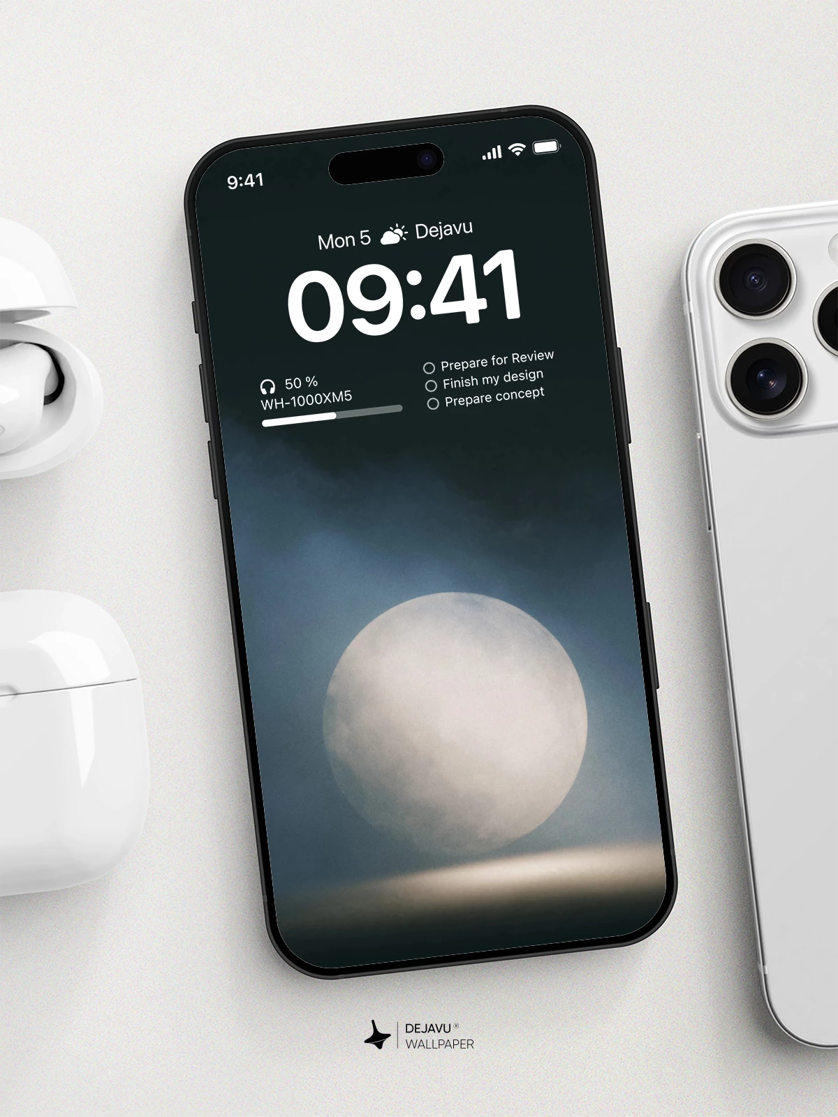 Full Moon Wallpaper 4K for iPhone Lock Screen