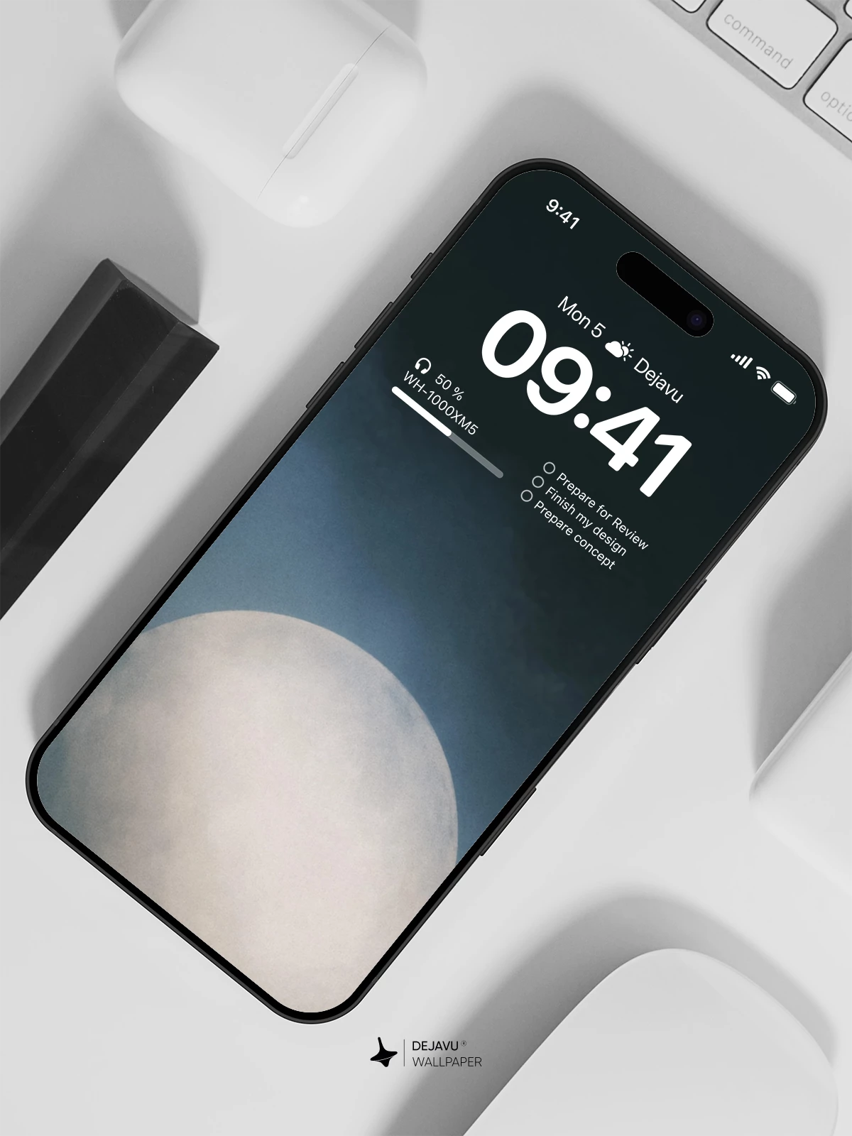 Full Moon Wallpaper 4K for iPhone Lock Screen
