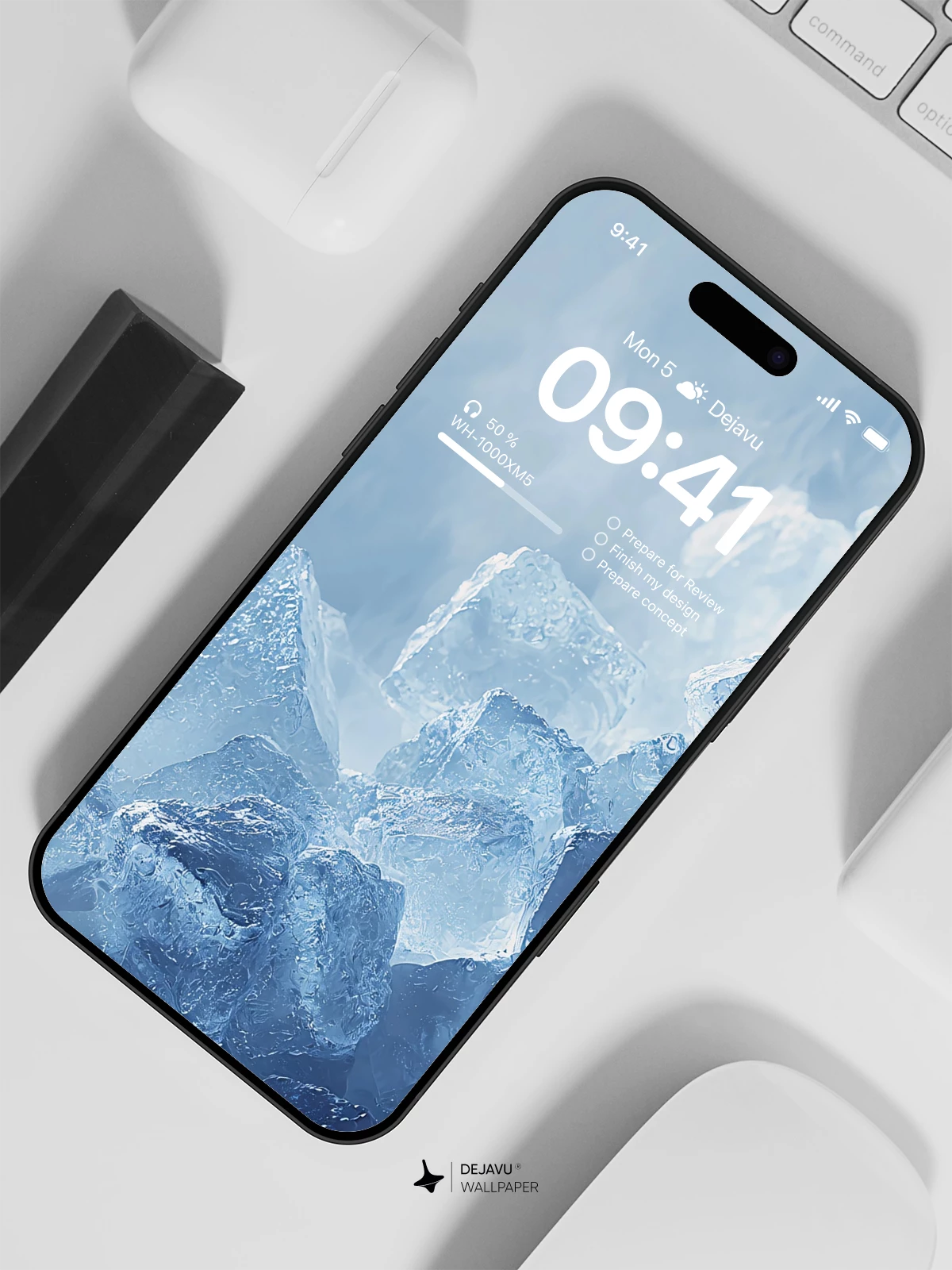 Ice Crystal Wallpaper 4K for iPhone Lock Screen