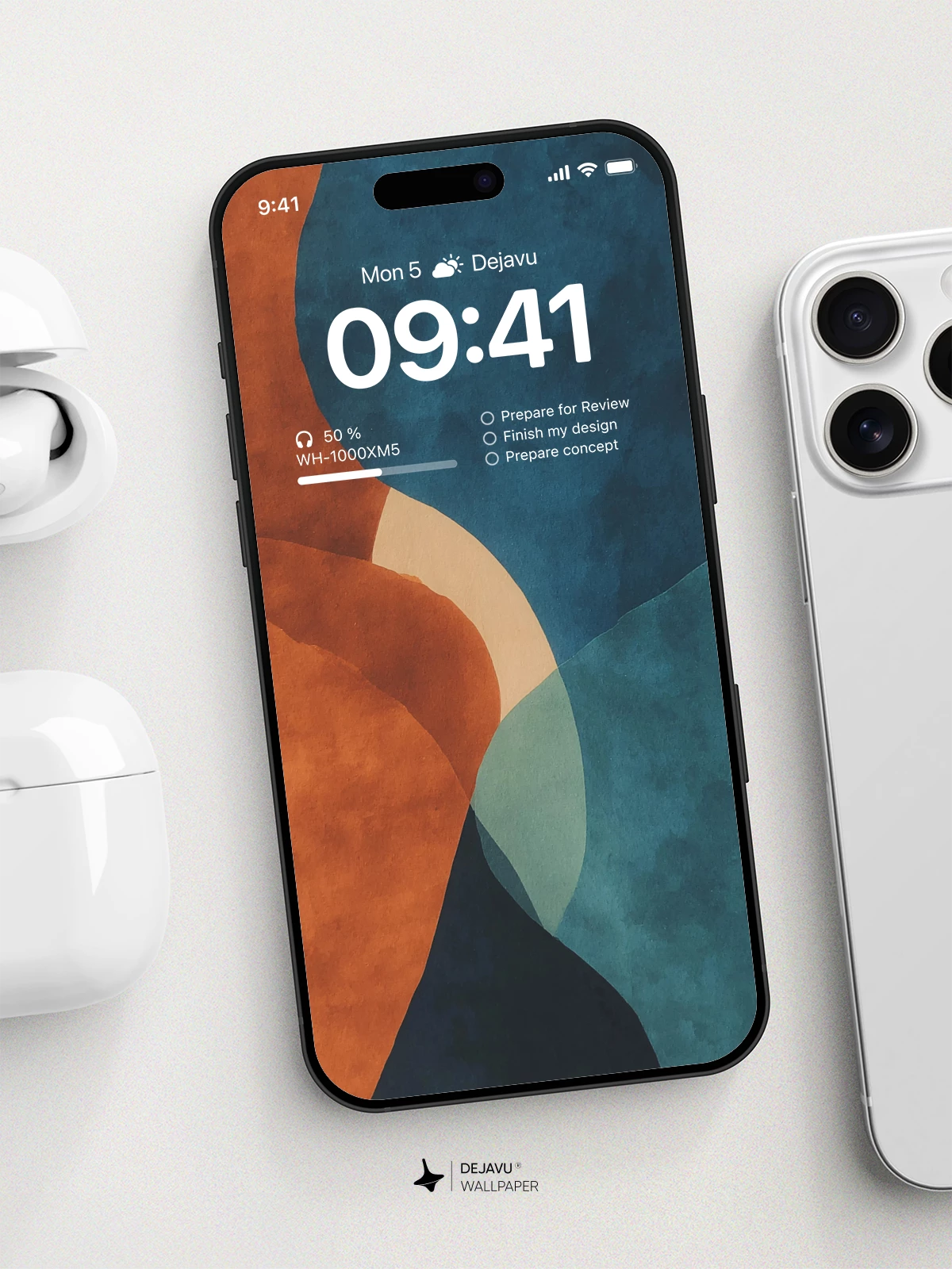 Abstract Geometric Shapes Wallpaper 4K for iPhone Lock Screen