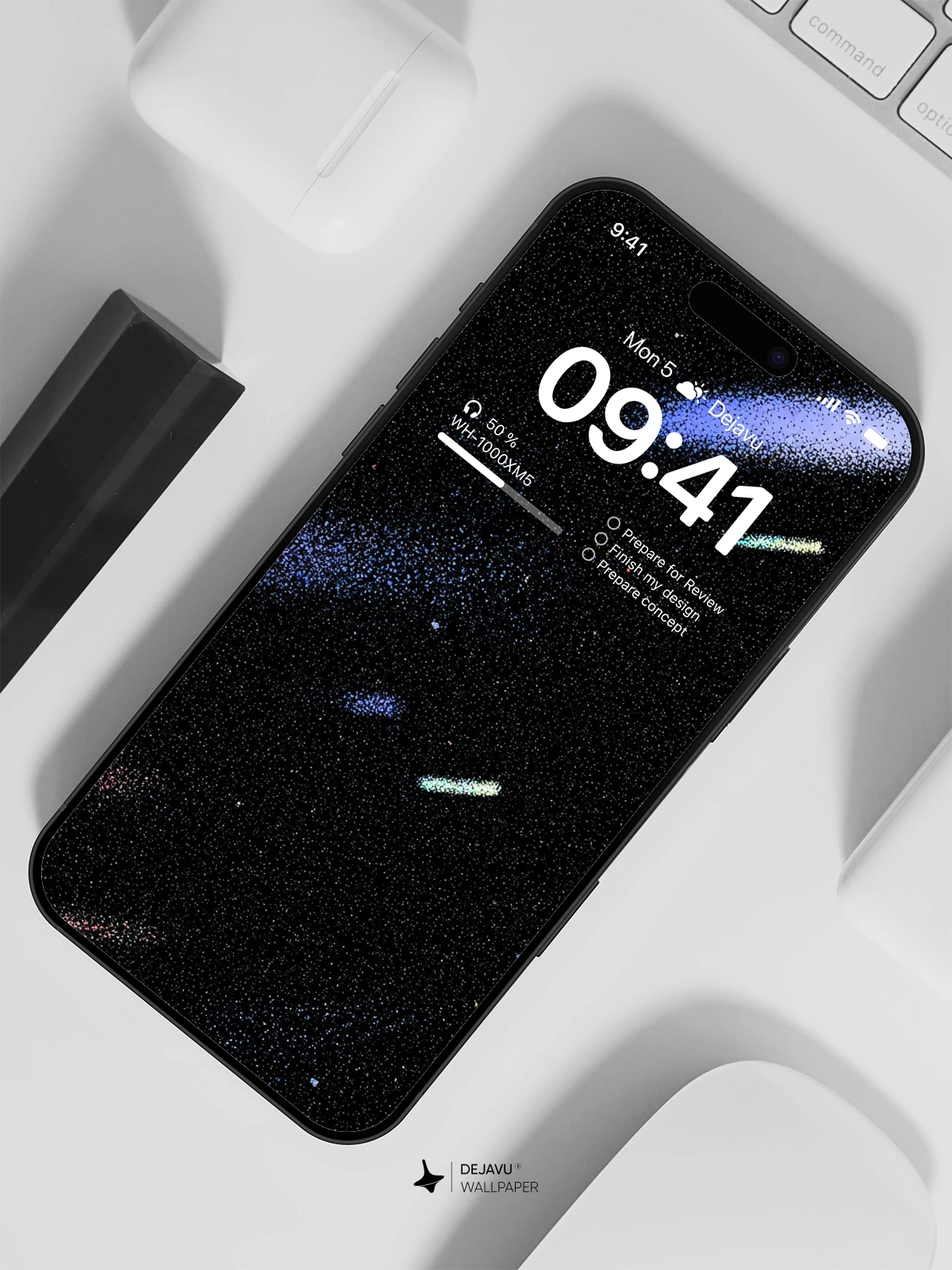 Colorful Streaks Wallpaper 4K for iPhone Lock Screen