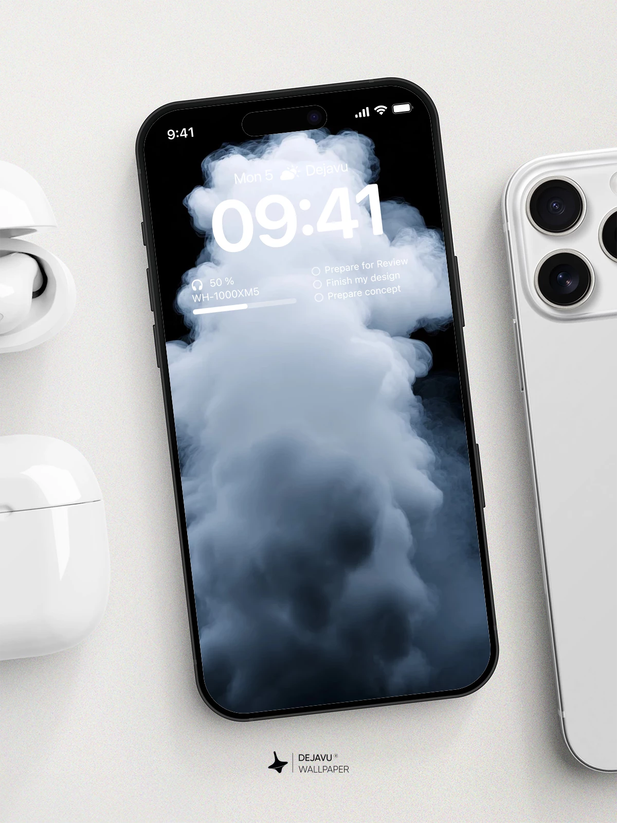 White Smoke Wallpaper 4K for iPhone Lock Screen