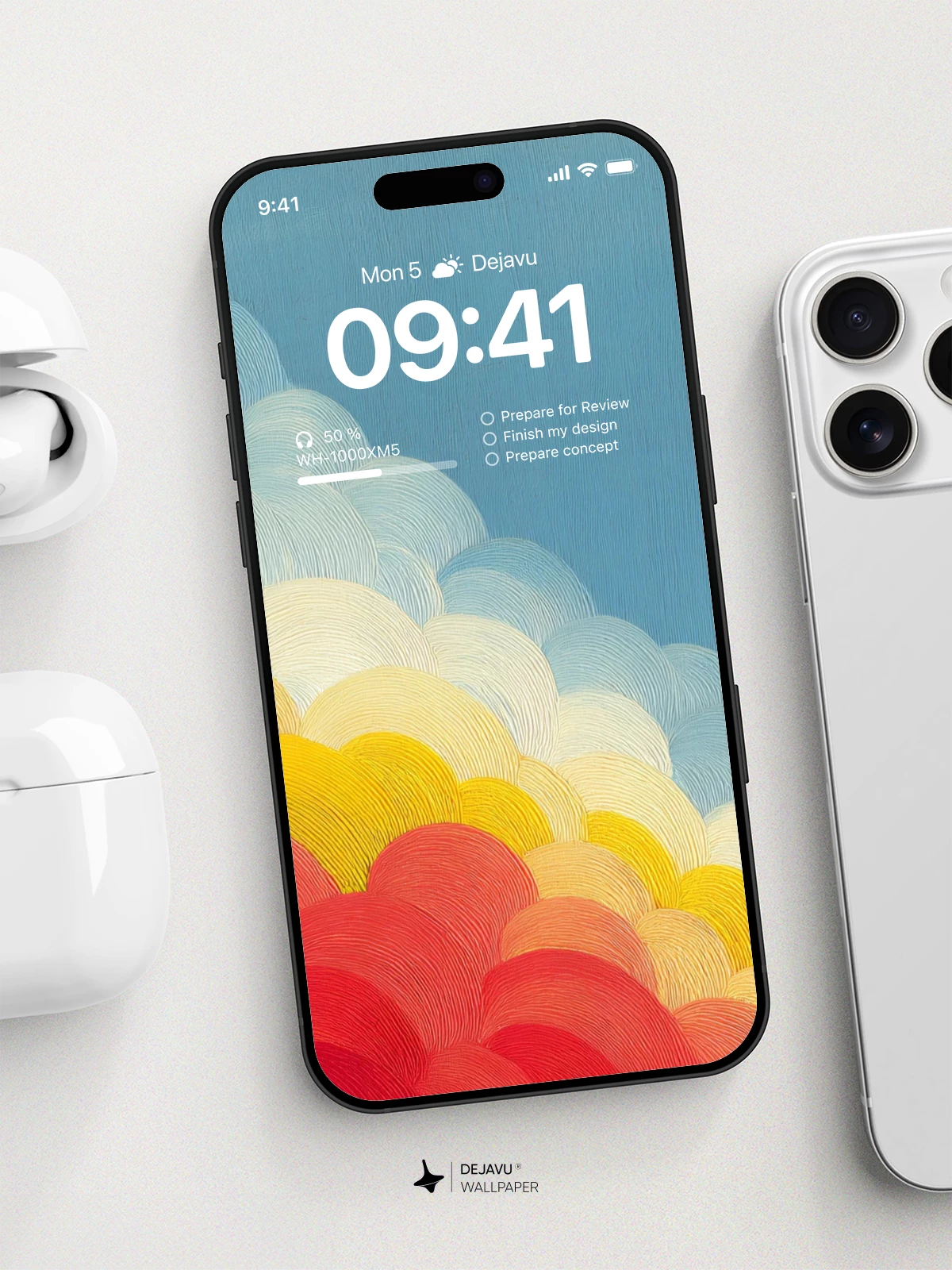 Colorful Gradient Wallpaper 4K for iPhone Lock Screen