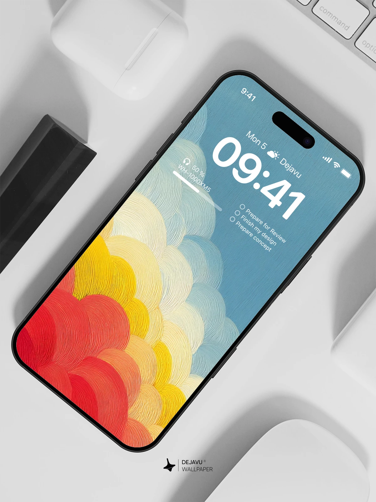 Colorful Gradient Wallpaper 4K for iPhone Lock Screen