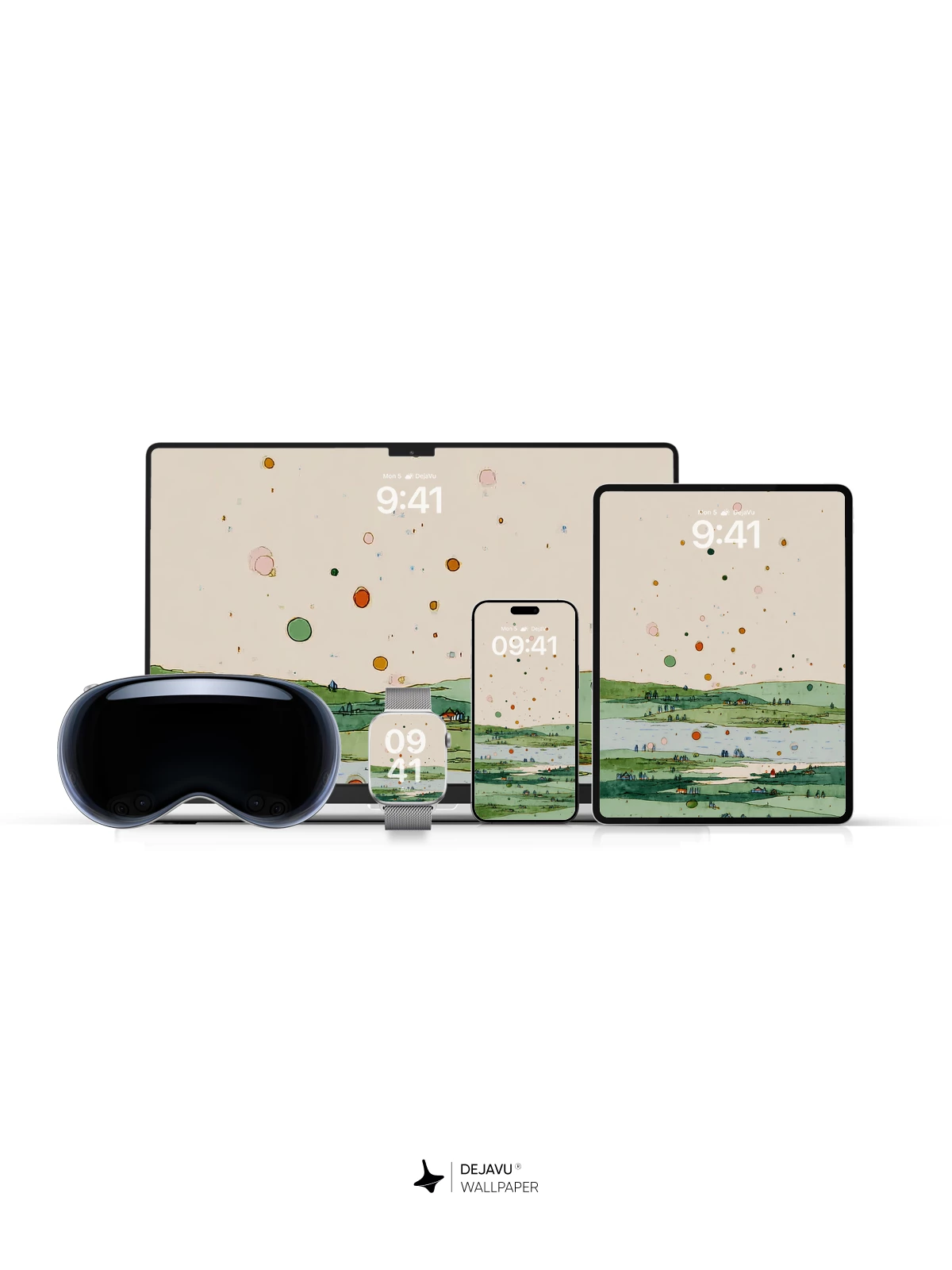 Abstract Landscape Wallpaper 4K for iPhone Lock Screen