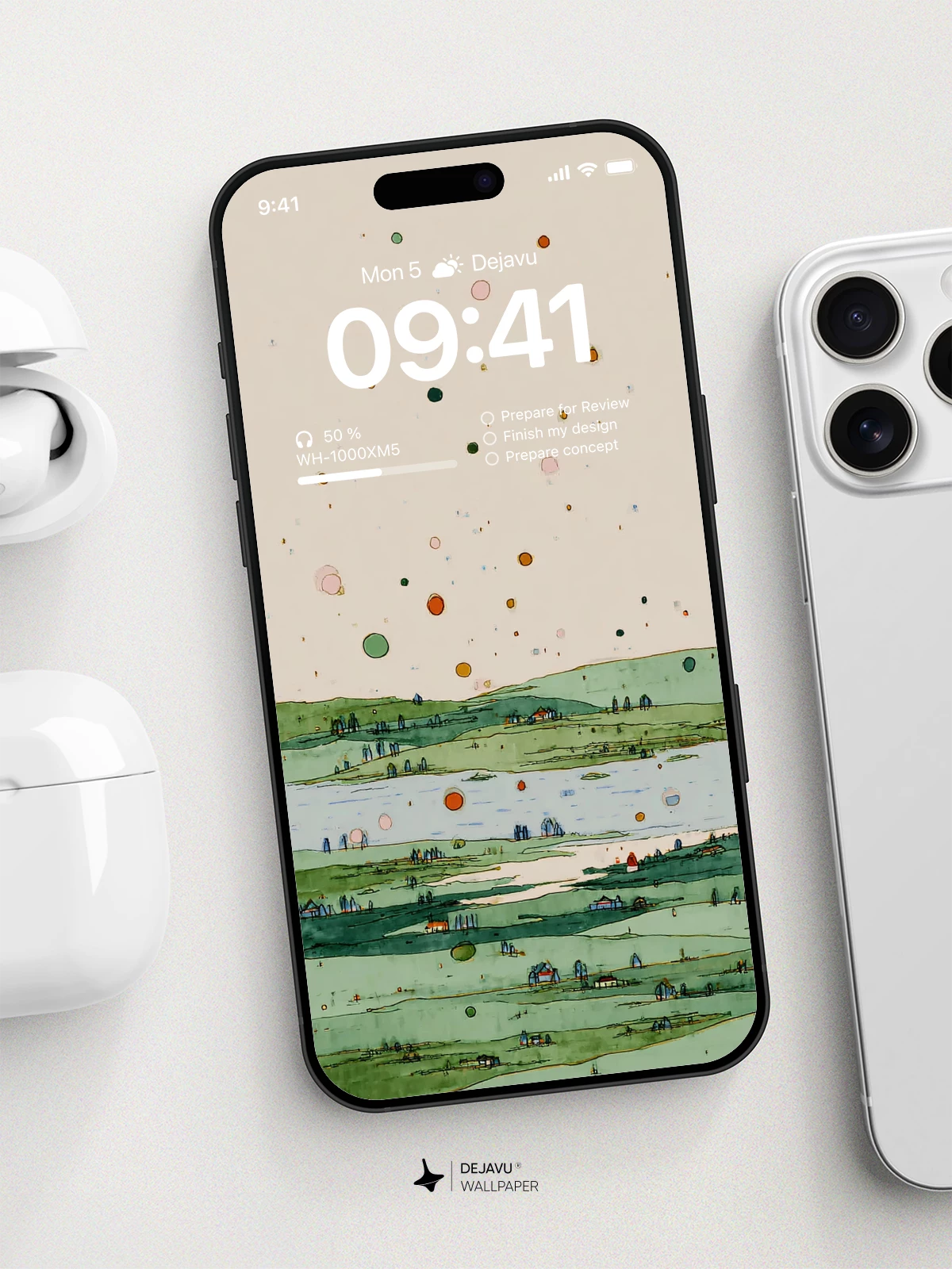 Abstract Landscape Wallpaper 4K for iPhone Lock Screen