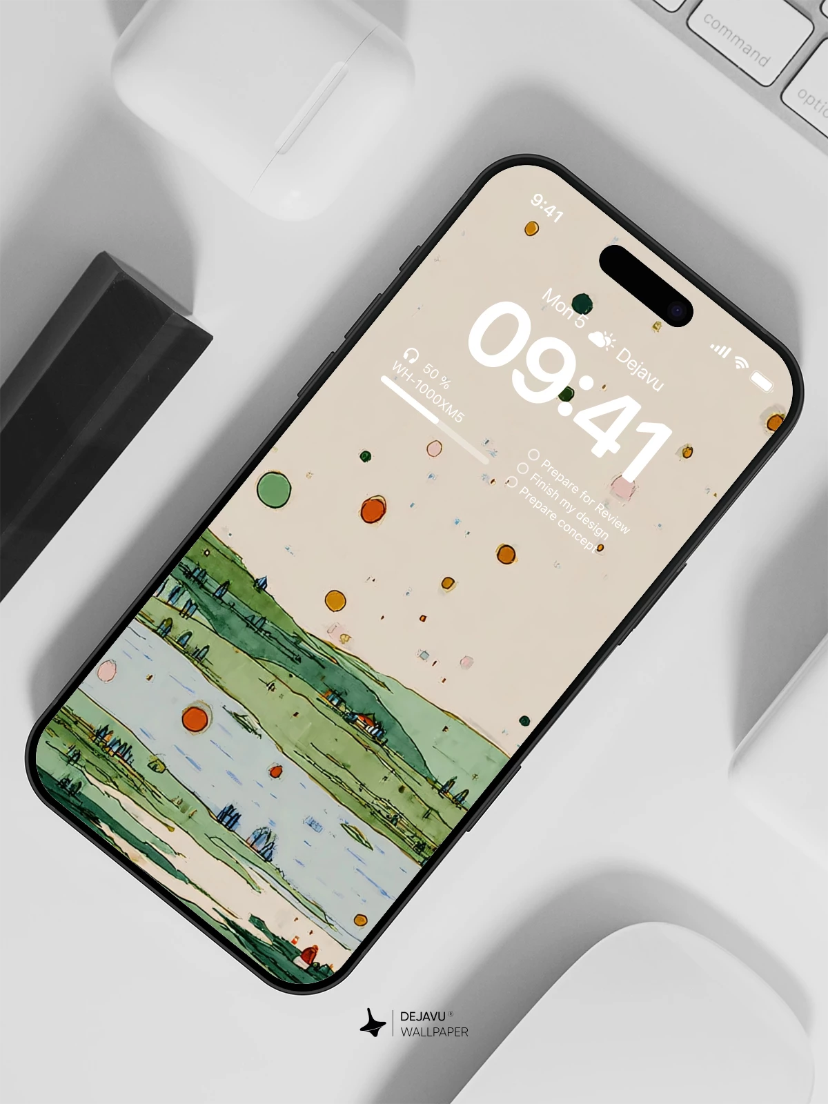 Abstract Landscape Wallpaper 4K for iPhone Lock Screen
