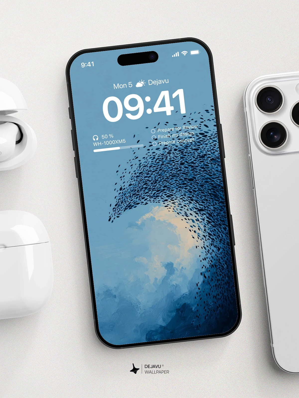 Blue Ocean Wave Wallpaper 4K for iPhone Lock Screen