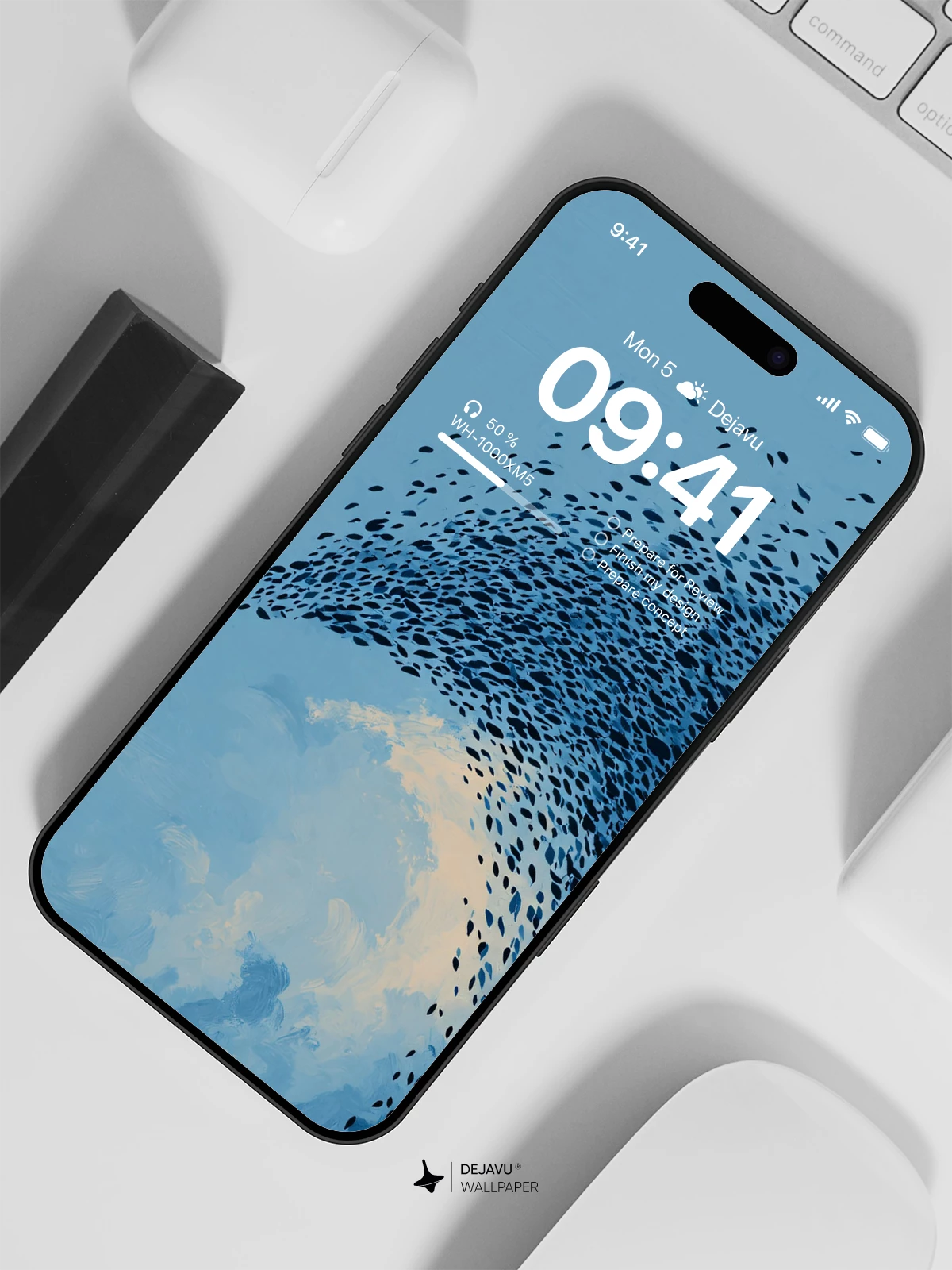 Blue Ocean Wave Wallpaper 4K for iPhone Lock Screen