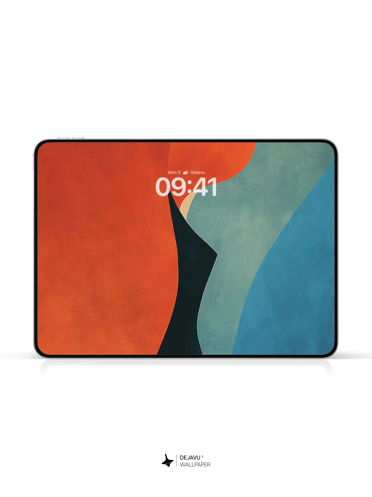 Abstract Orange and Blue Wallpaper 4K for iPhone Lock Screen