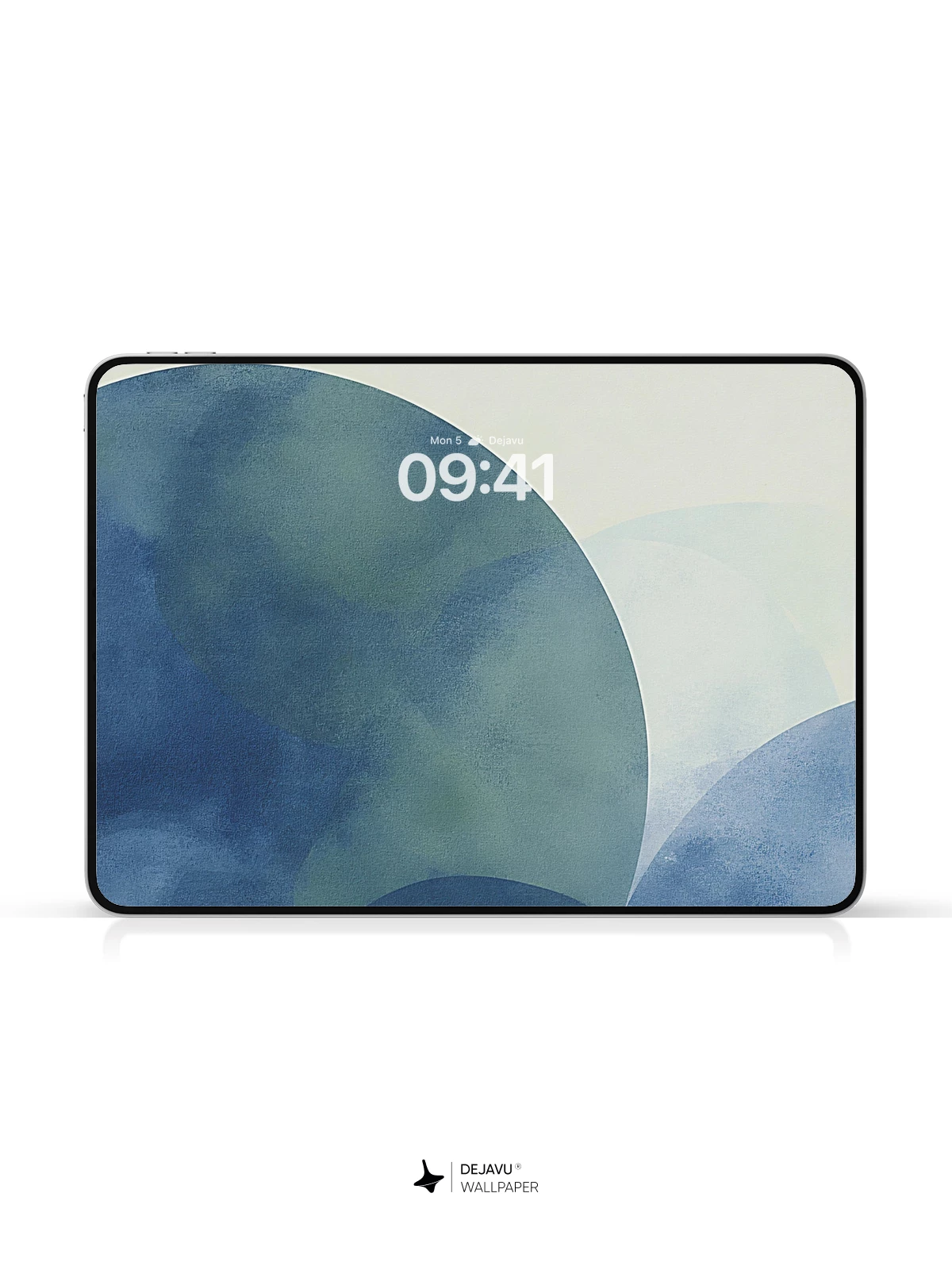 Blue Abstract Circles Wallpaper 4K for iPhone Lock Screen