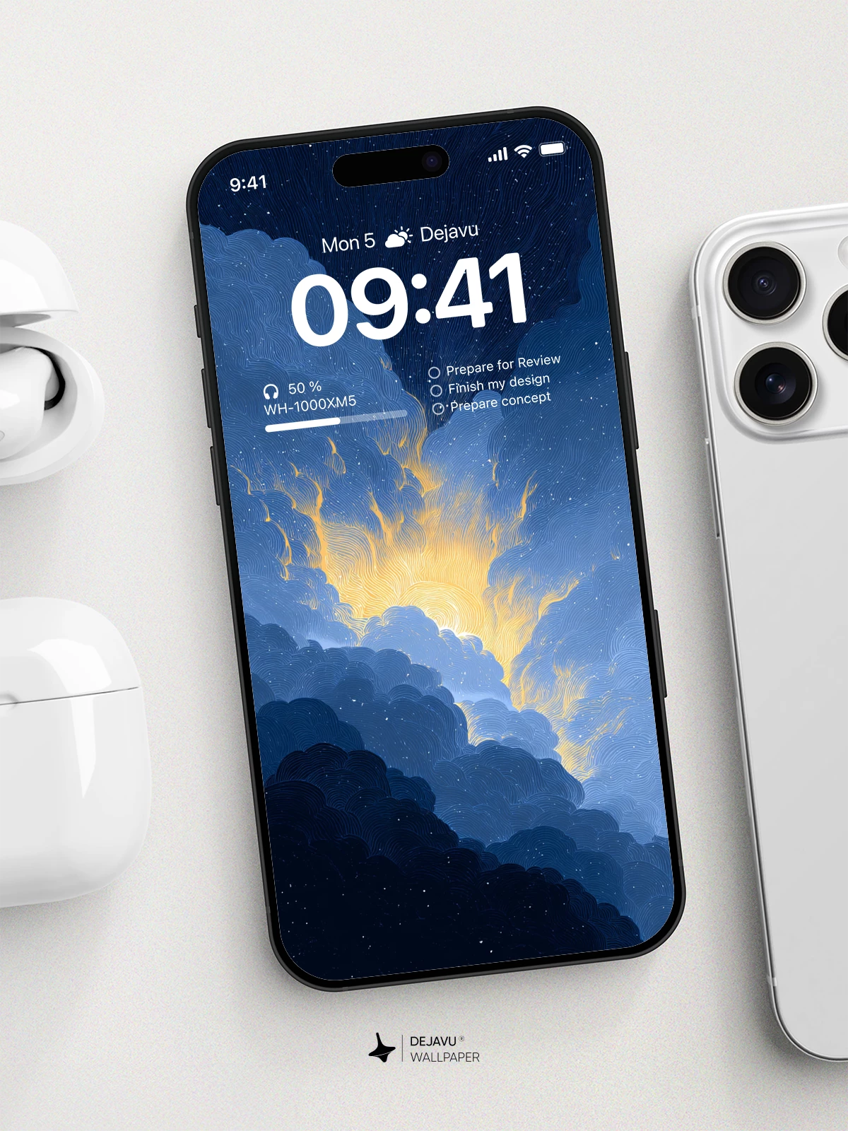 Starry Night Sky Wallpaper 4K for iPhone Lock Screen