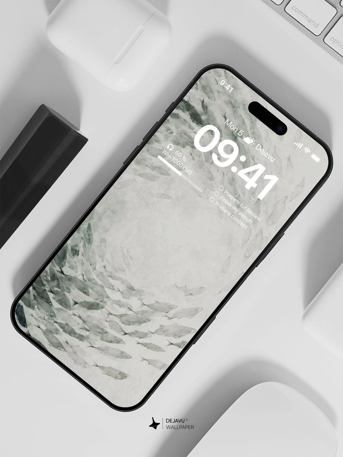 Fish School Wallpaper 4K for iPhone Lock Screen