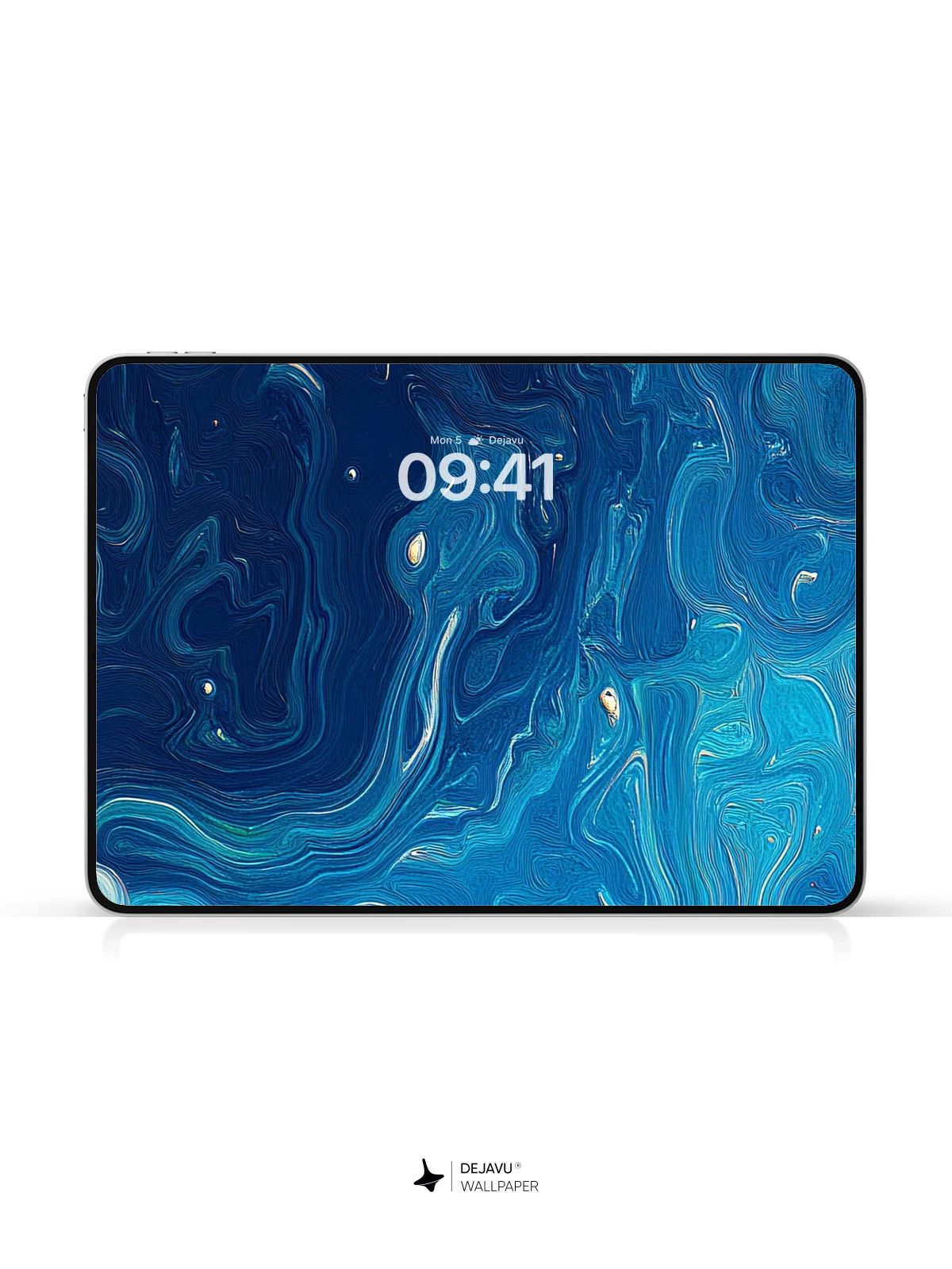 Abstract Blue Marble Texture Wallpaper 4K for iPhone Lock Screen
