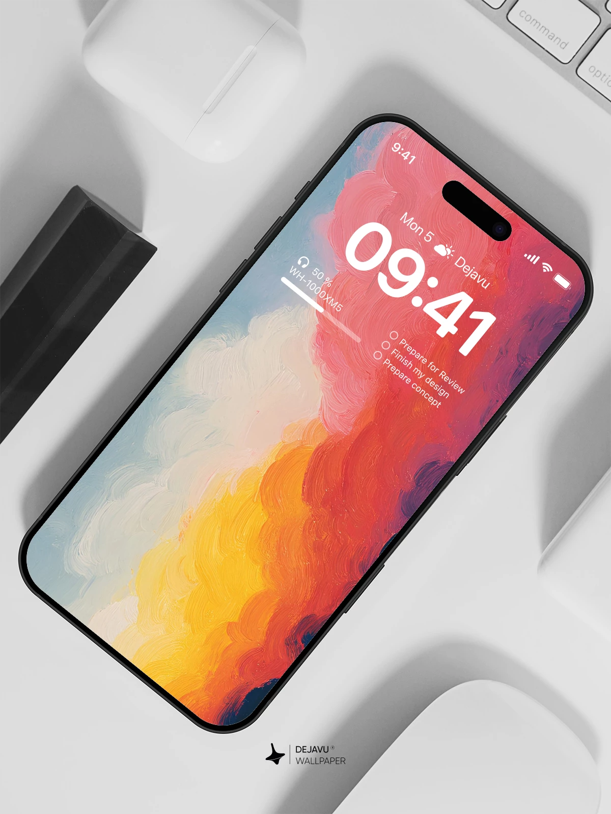 Vibrant Smoke Wallpaper 4K for iPhone Lock Screen