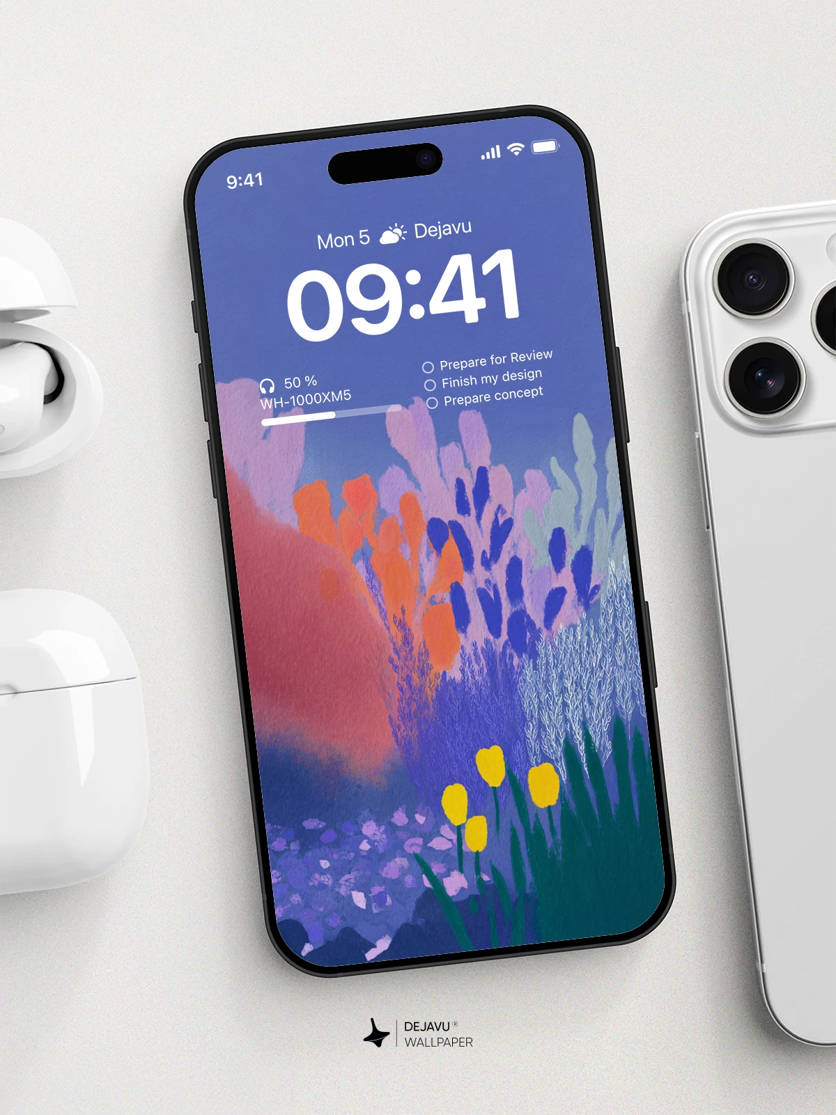Abstract Floral Wallpaper 4K for iPhone Lock Screen