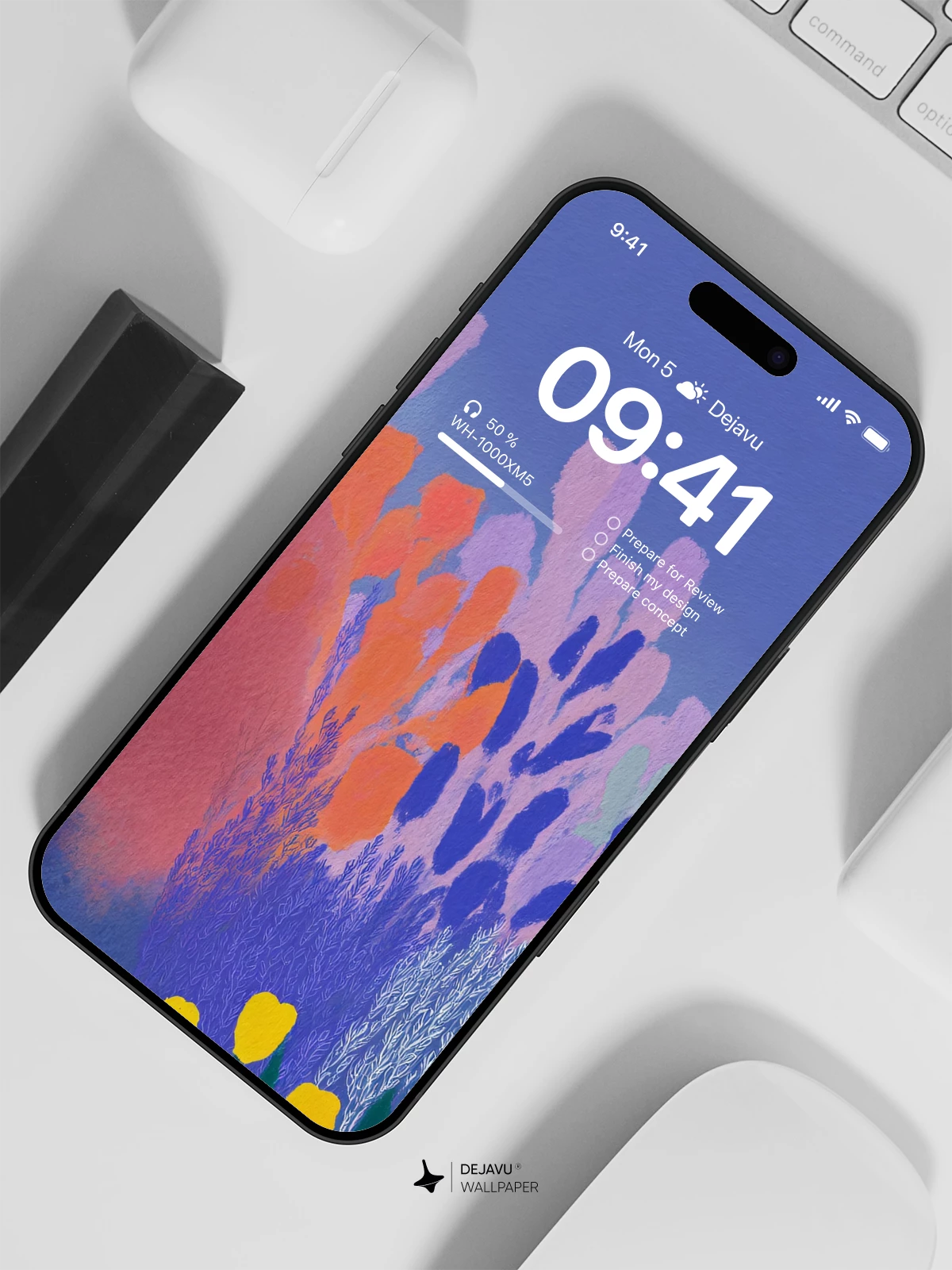 Abstract Floral Wallpaper 4K for iPhone Lock Screen