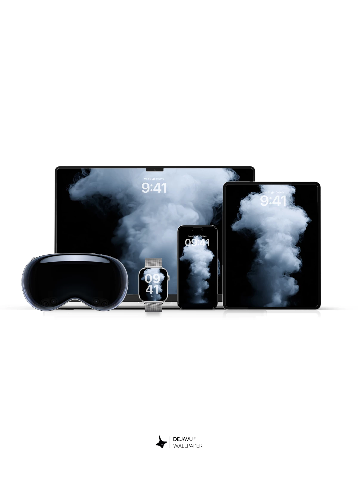 White Smoke Cloud Wallpaper 4K for iPhone Lock Screen
