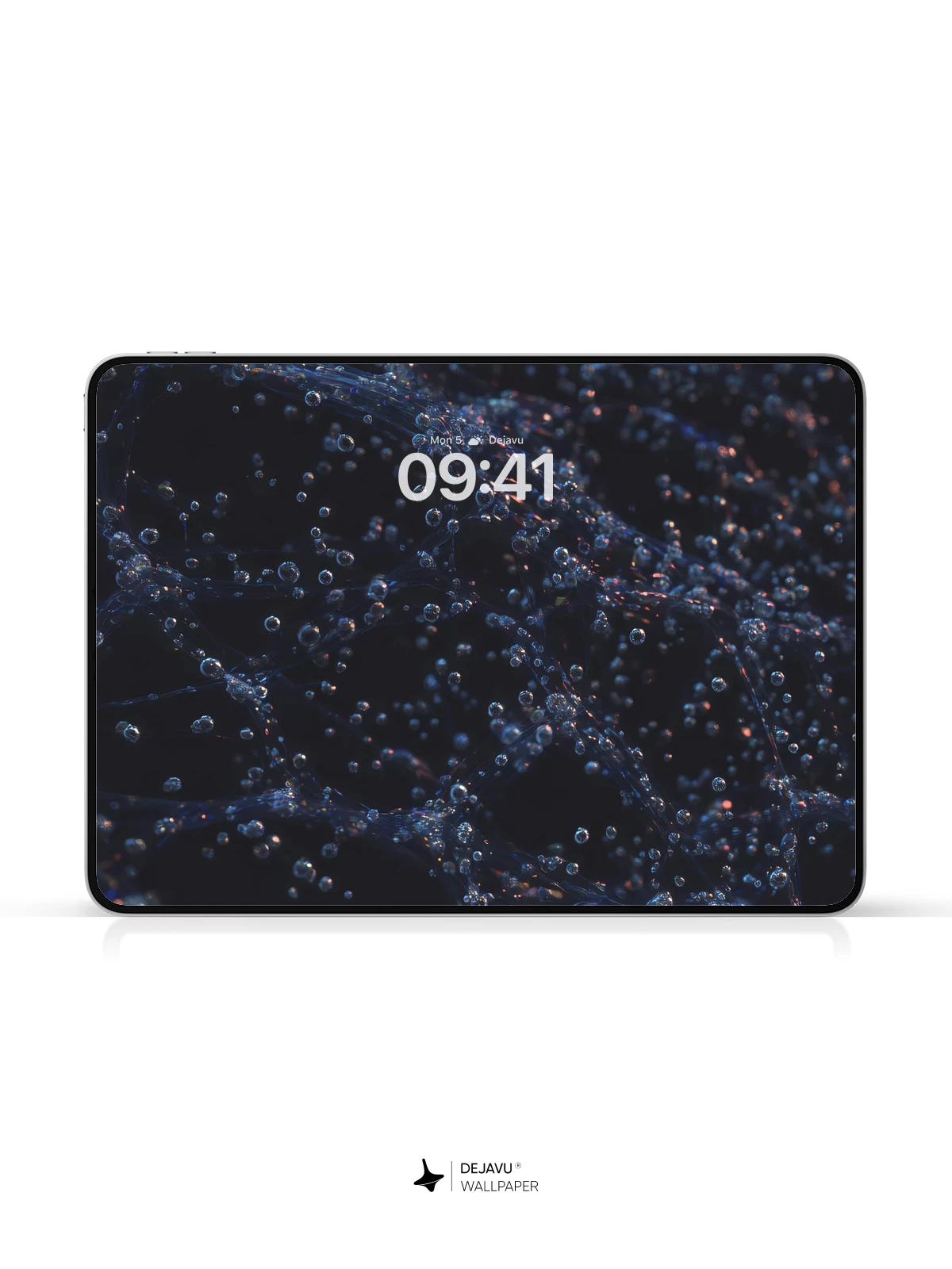 Blue Bubbles Wallpaper 4K for iPhone Lock Screen