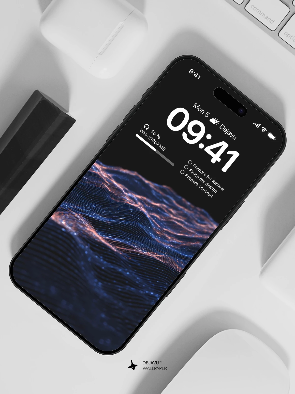 Digital Wave Wallpaper 4K for Mobile Background
