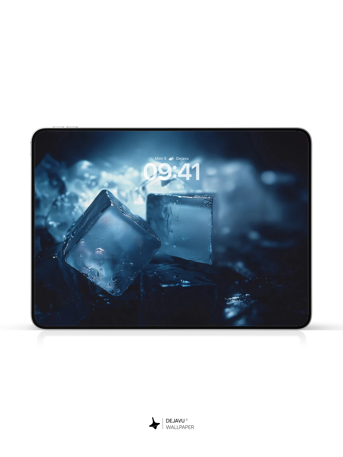 Blue Ice Cubes Wallpaper 4K for iPhone Lock Screen