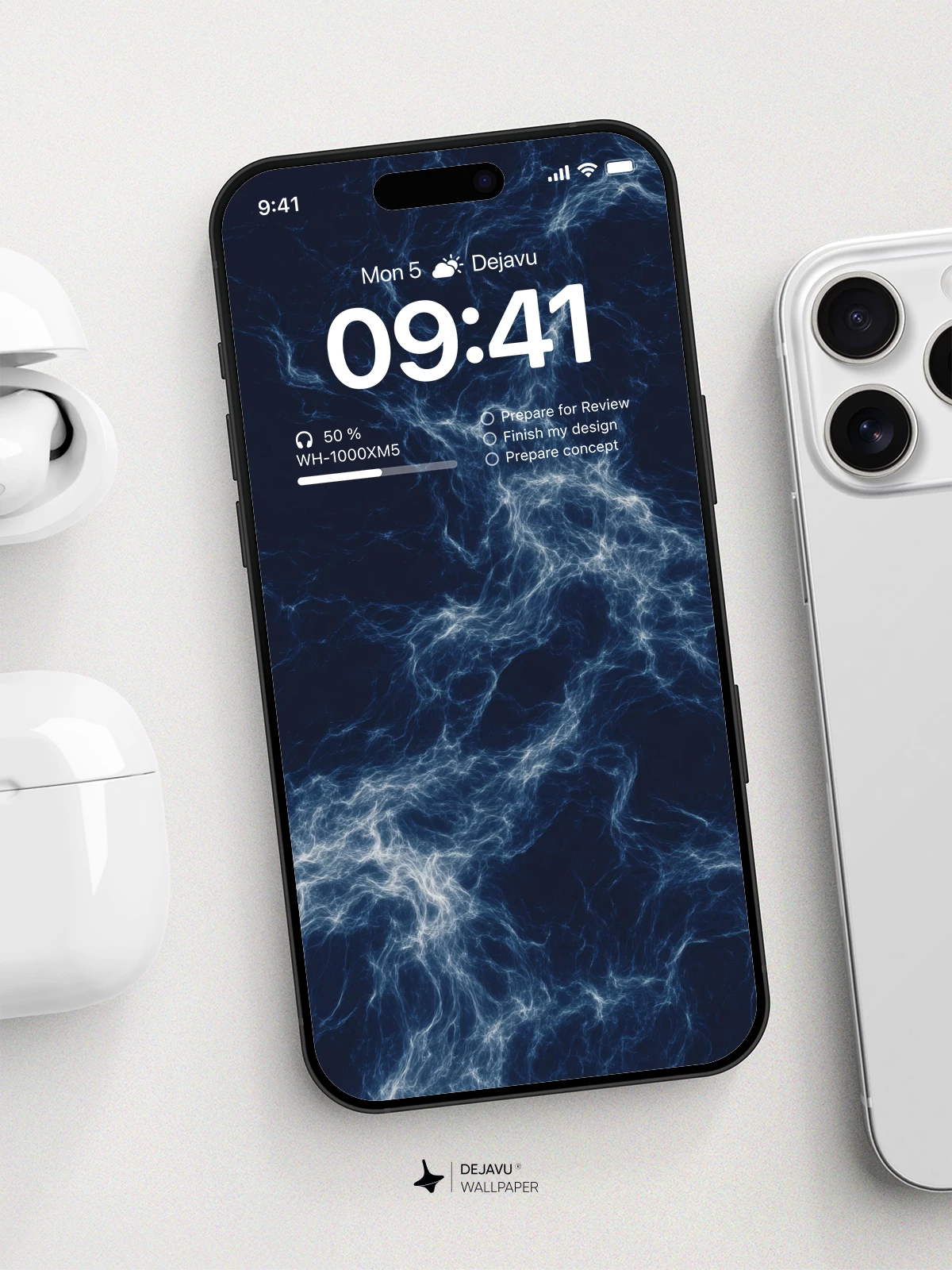 Blue Energy Wallpaper 4K for iPhone Lock Screen
