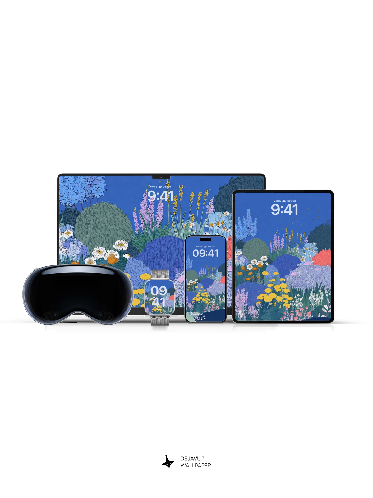 Floral Landscape Wallpaper 4K for iPhone Lock Screen