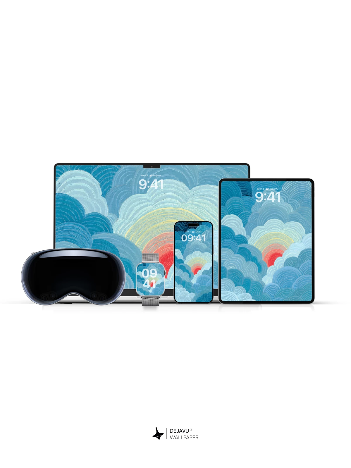 Abstract Cloud Pattern Wallpaper 4K for iPhone Lock Screen