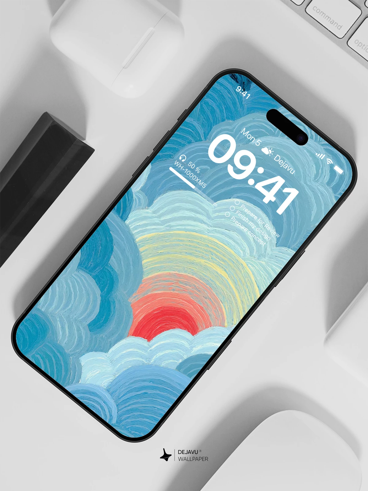Abstract Cloud Pattern Wallpaper 4K for iPhone Lock Screen