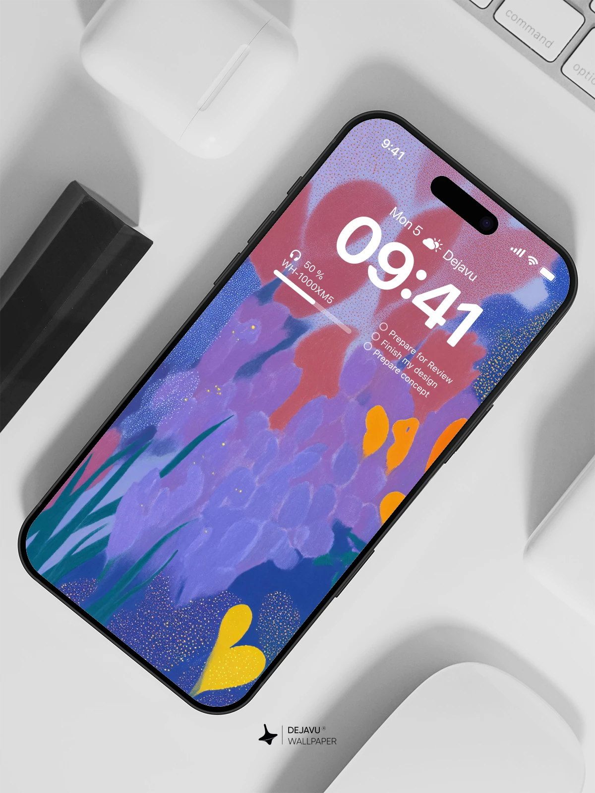 Abstract Floral Wallpaper 4K for iPhone Lock Screen
