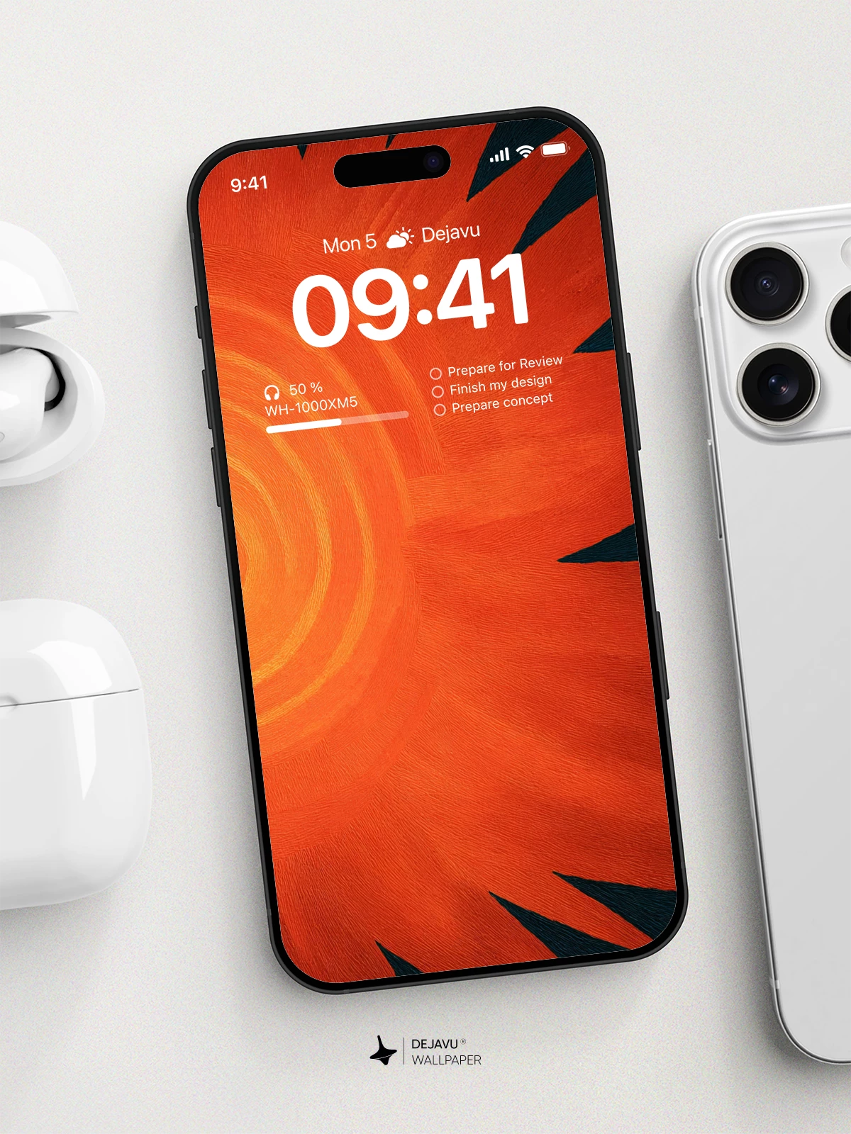 Sunburst Orange Wallpaper 4K for Mobile Background