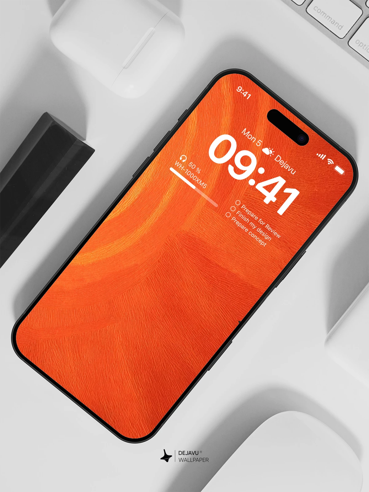 Sunburst Orange Wallpaper 4K for Mobile Background