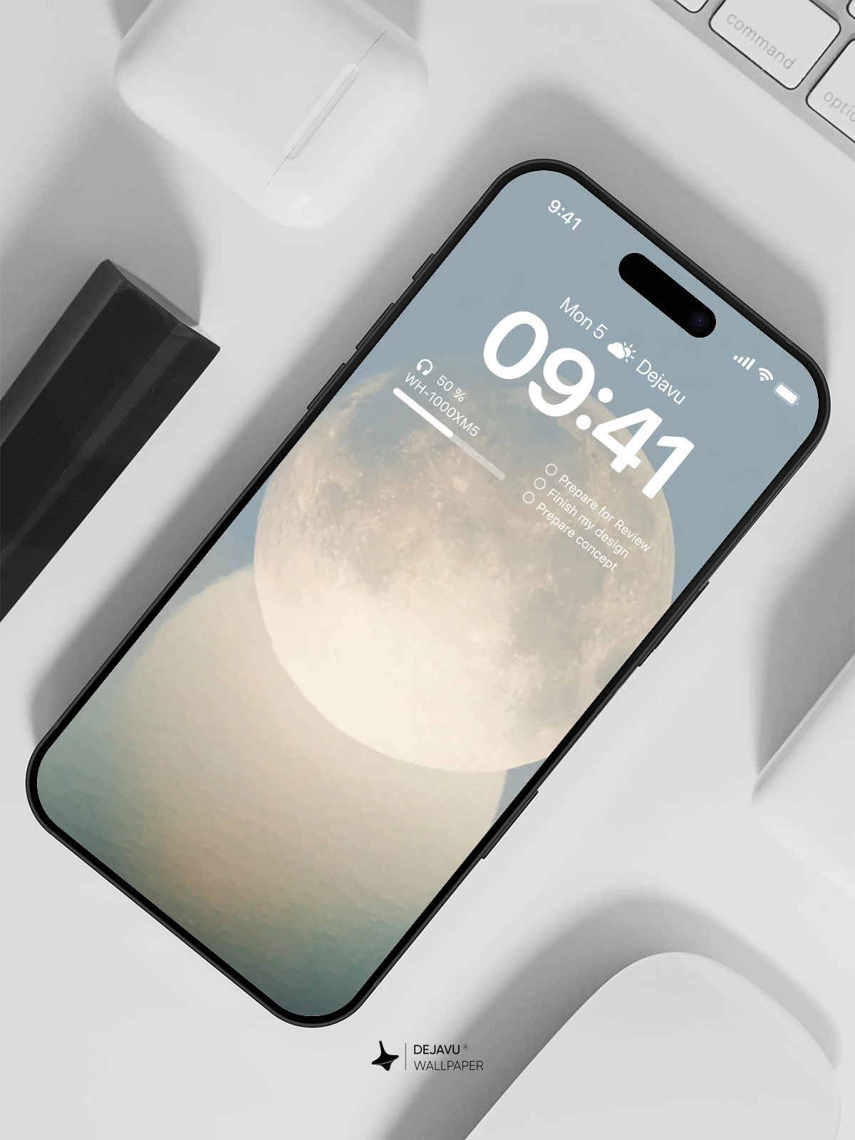 Full Moon Wallpaper 4K for iPhone Lock Screen