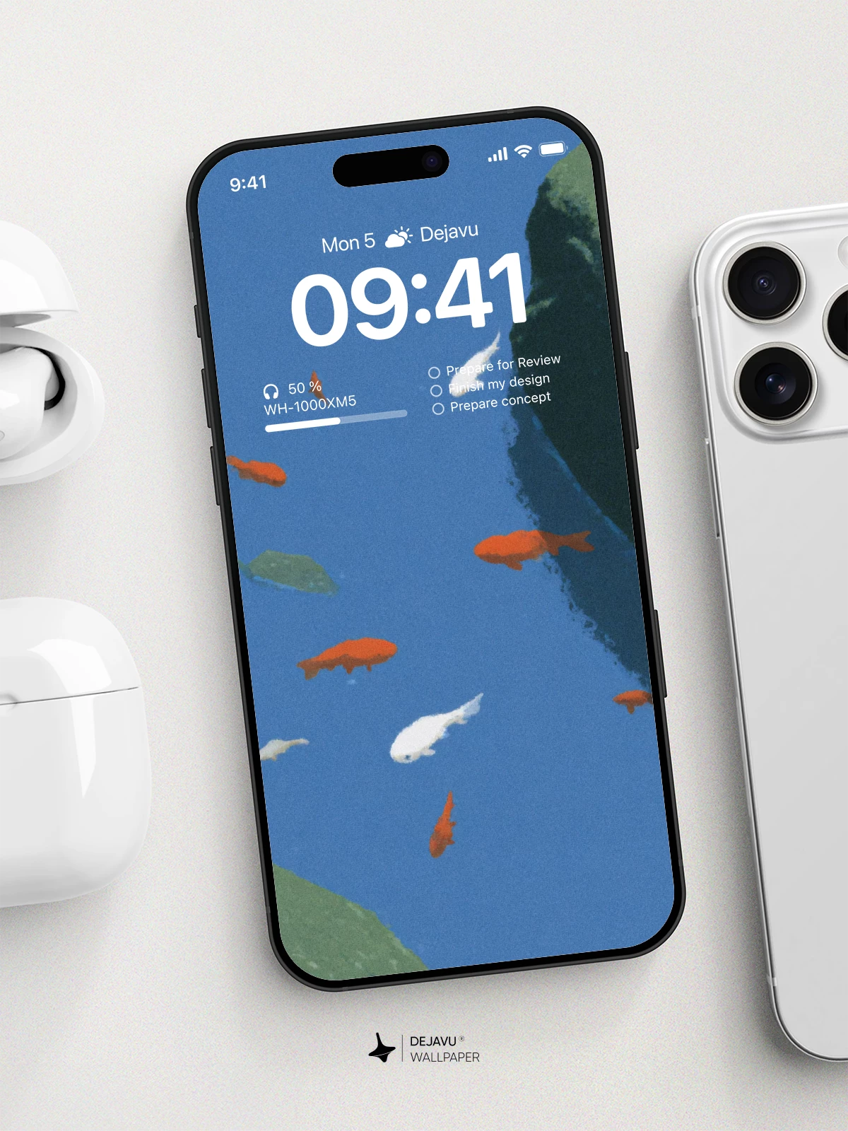 Koi Fish Wallpaper 4K for iPhone Lock Screen