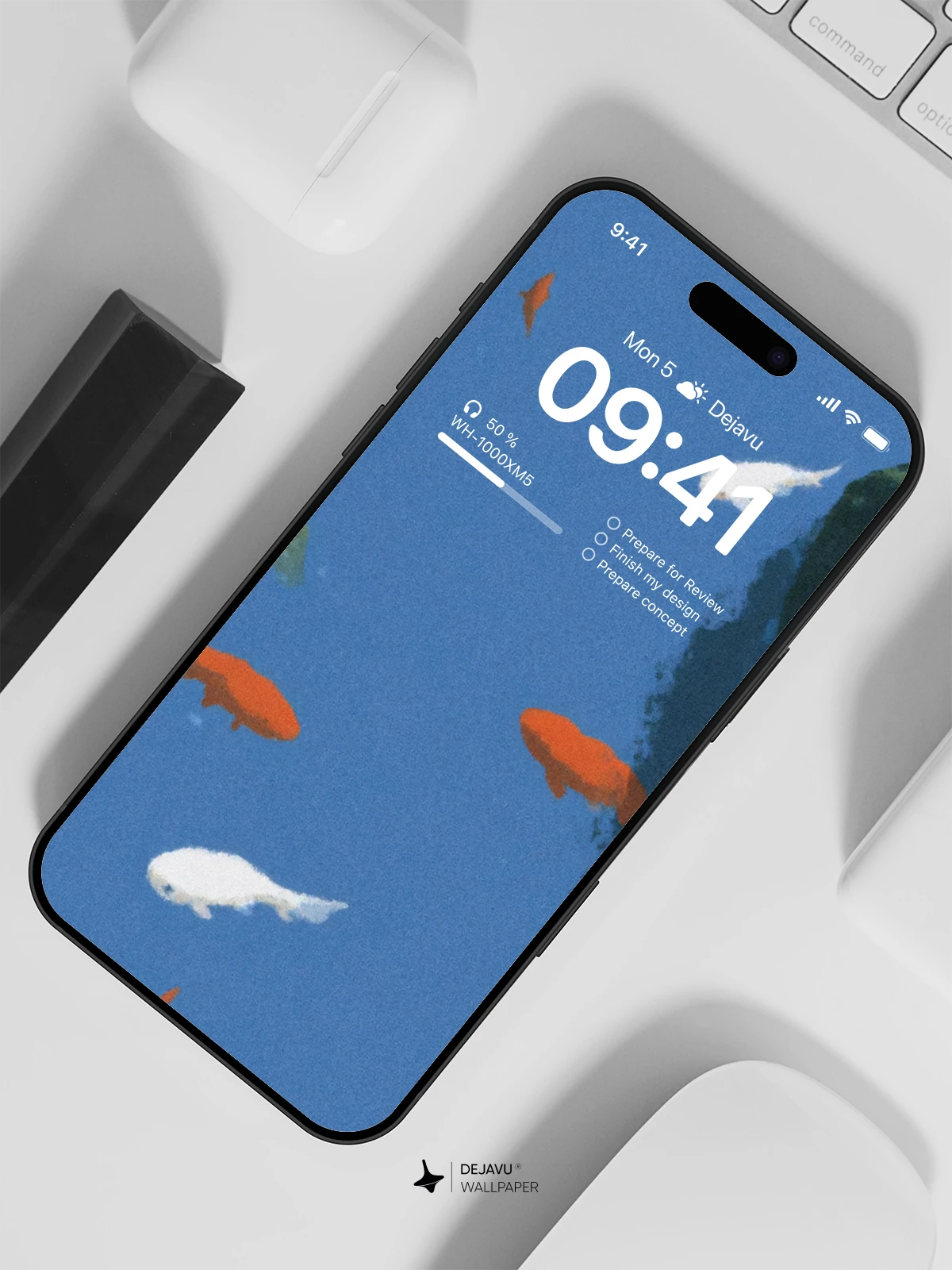Koi Fish Wallpaper 4K for iPhone Lock Screen