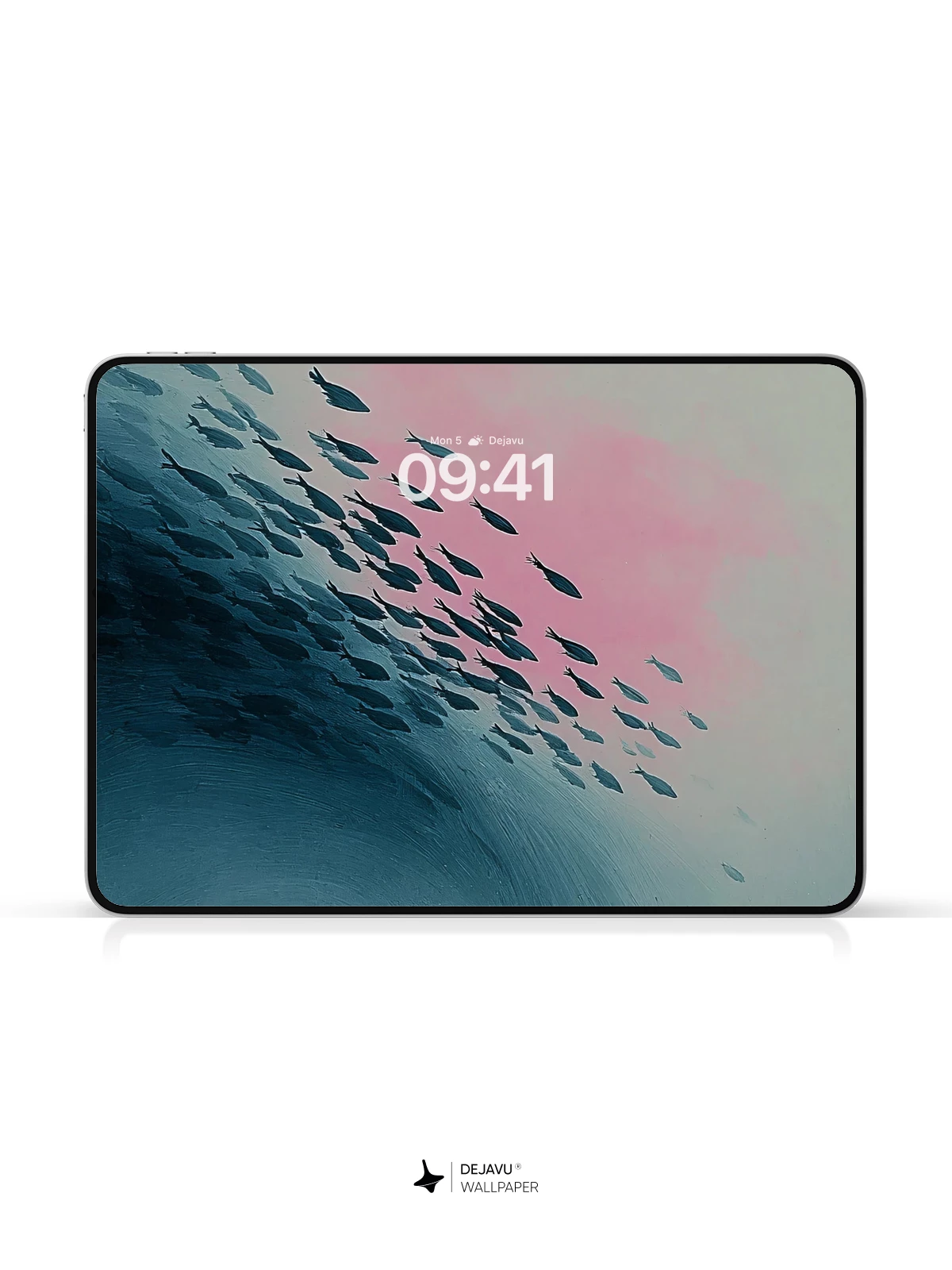 Fish School Wave Wallpaper 4K for Mobile Background