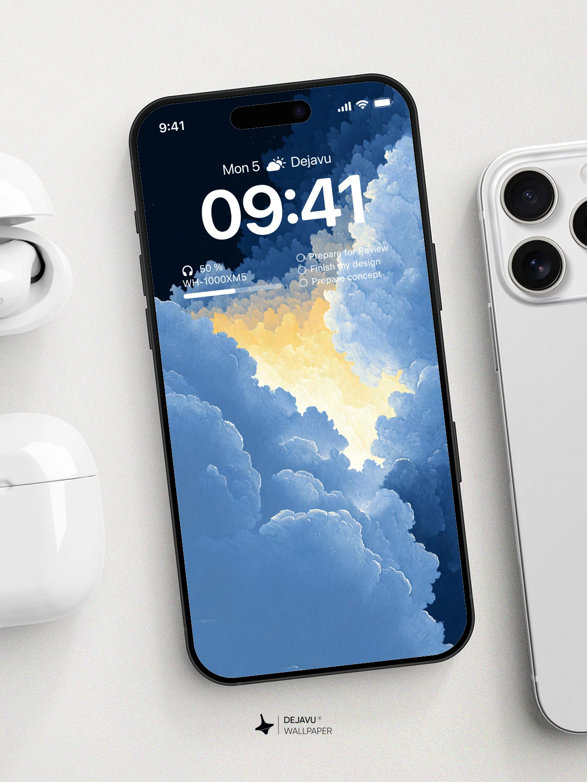 Clouds and Light Wallpaper 4K for iPhone Lock Screen