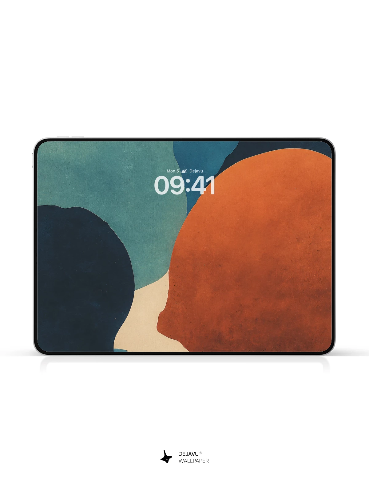 Abstract Blue Orange Wallpaper 4K for iPhone Lock Screen