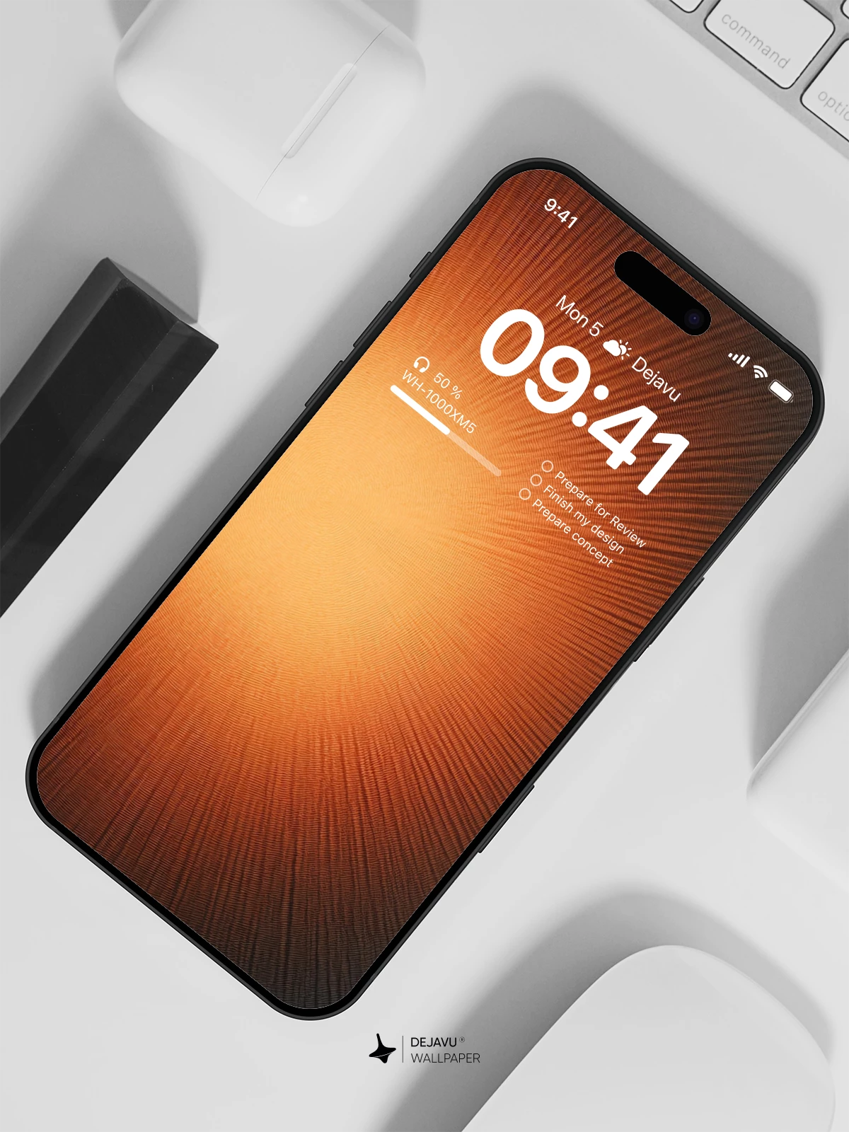 Orange Glow Wallpaper 4K for Mobile Background