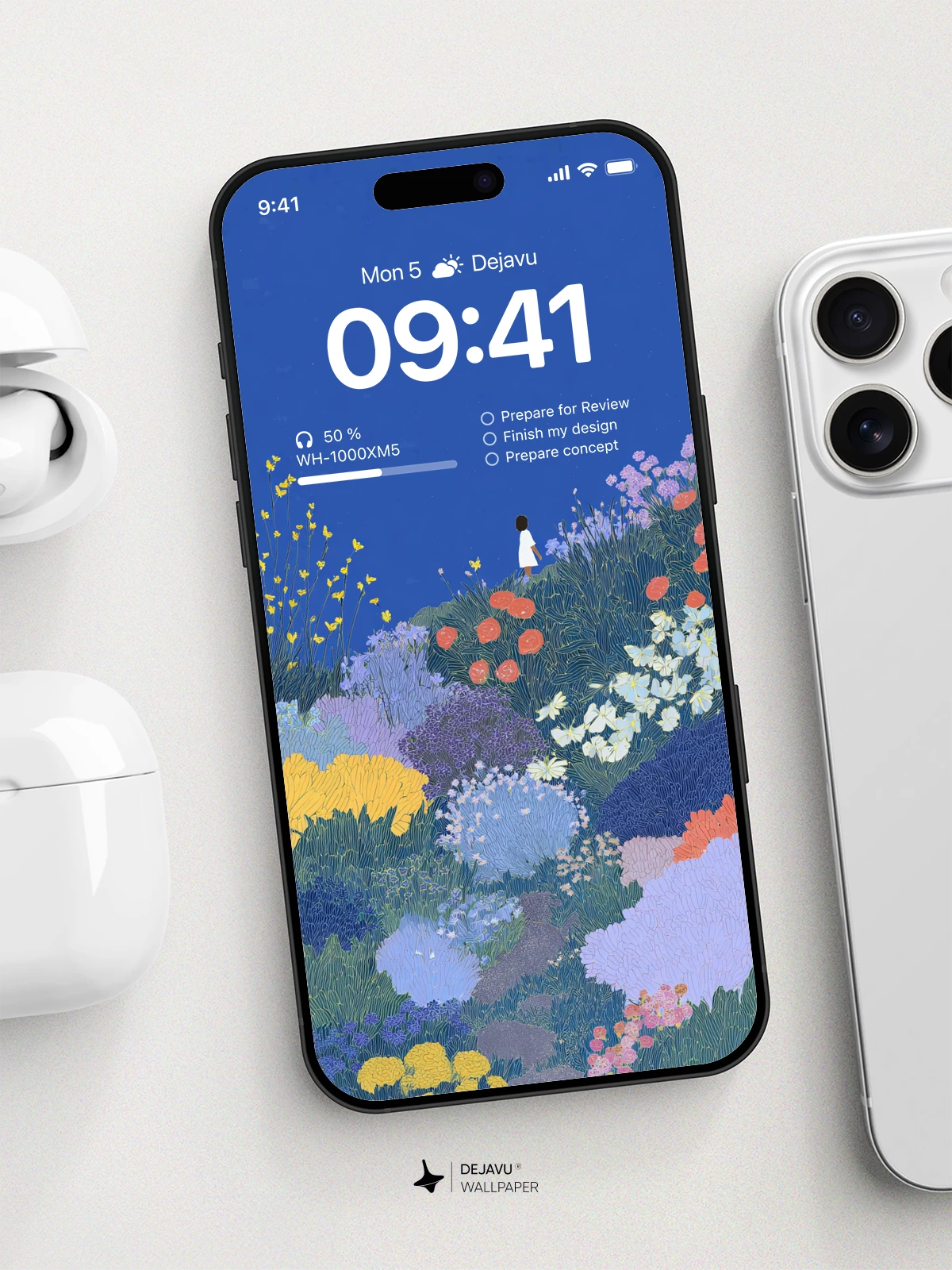 Colorful Floral Wallpaper 4K for iPhone Lock Screen