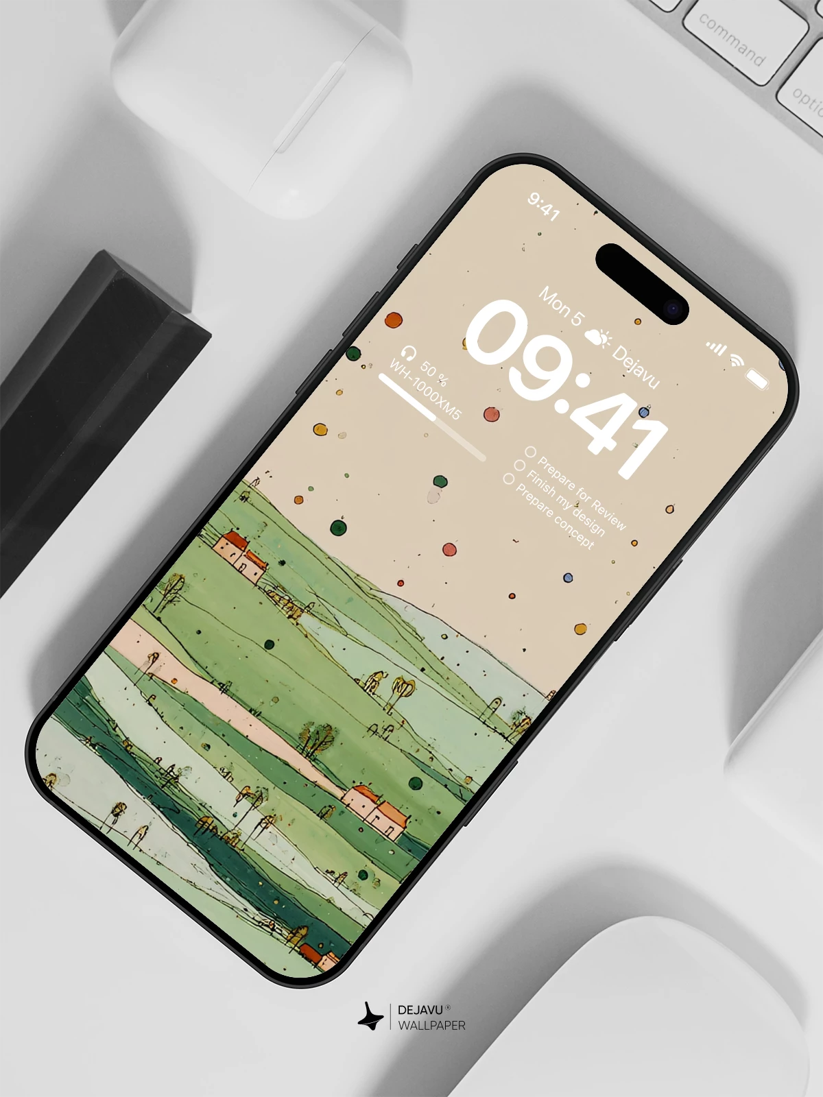 Minimalist Landscape Wallpaper 4K for iPhone Lock Screen