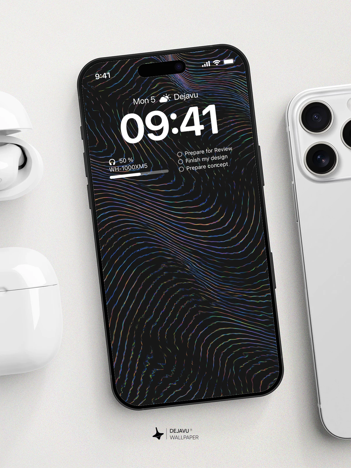 Abstract Wave Wallpaper 4K for iPhone Lock Screen