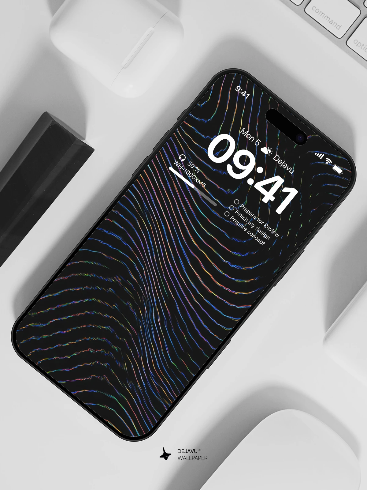 Abstract Wave Wallpaper 4K for iPhone Lock Screen