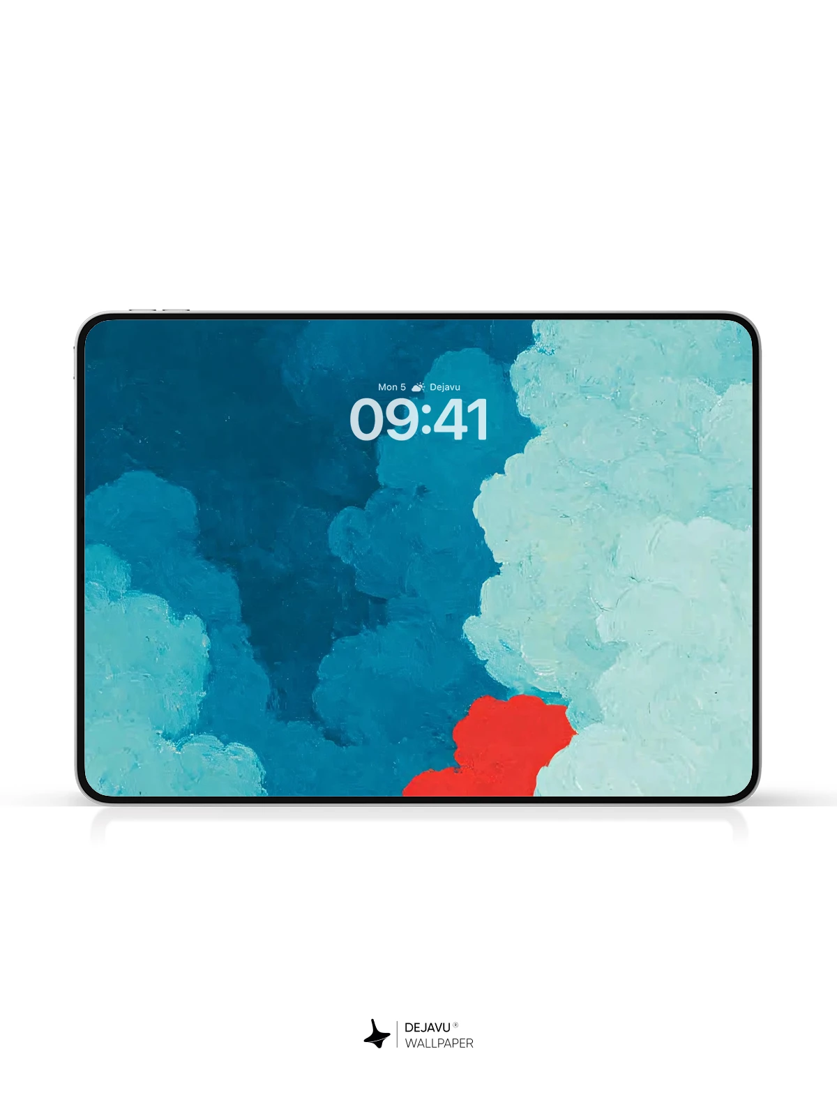 Abstract Blue Cloud Wallpaper 4K for iPhone Lock Screen