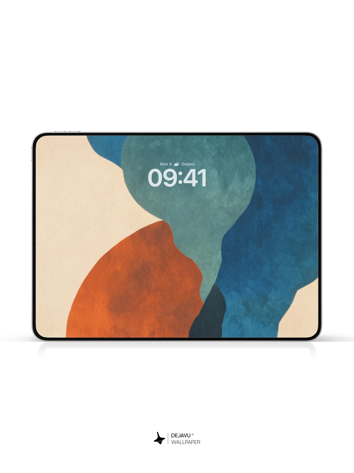 Abstract Blue and Orange Shapes Wallpaper 4K for Mobile Background