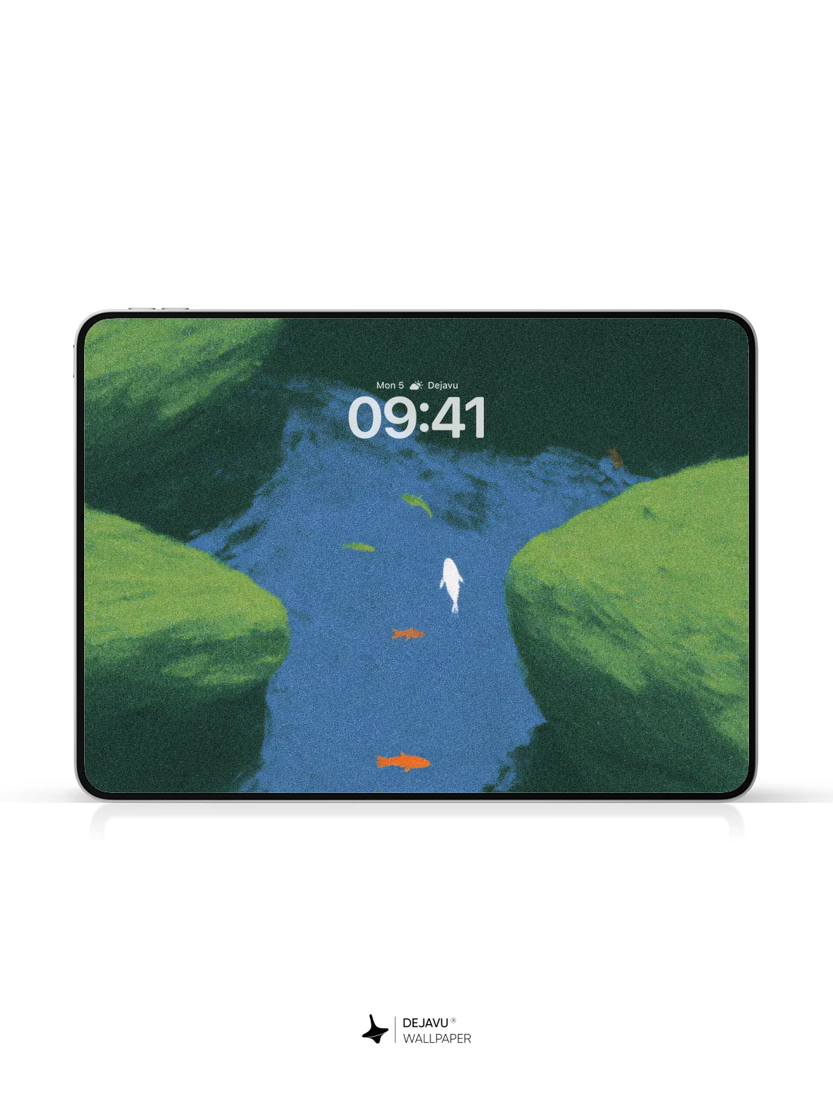 Minimalist Fish Pond Wallpaper 4K for Mobile Background