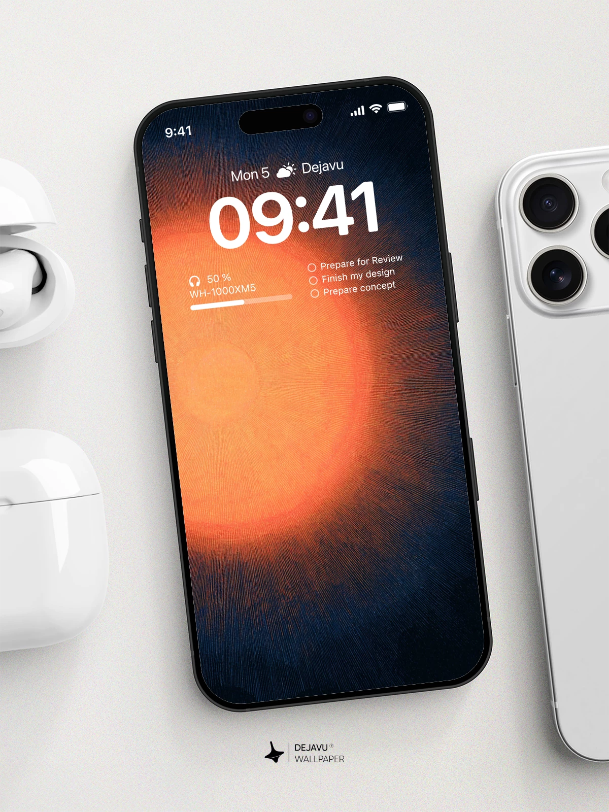 Sunset Orange Wallpaper 4K for iPhone Lock Screen