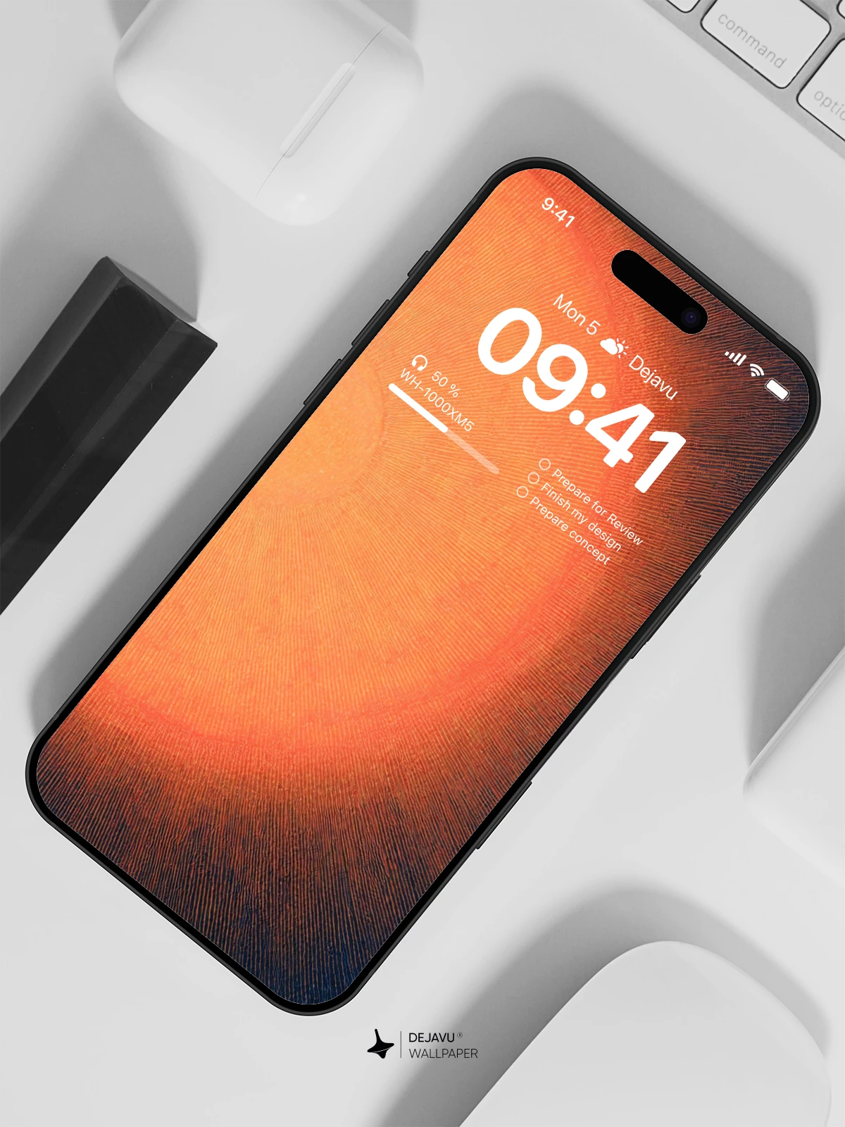 Sunset Orange Wallpaper 4K for iPhone Lock Screen