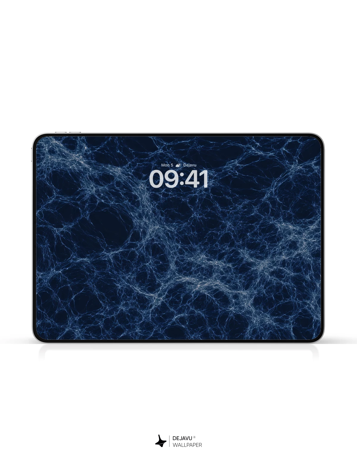 Dark Blue Web Pattern Wallpaper 4K for iPhone Lock Screen