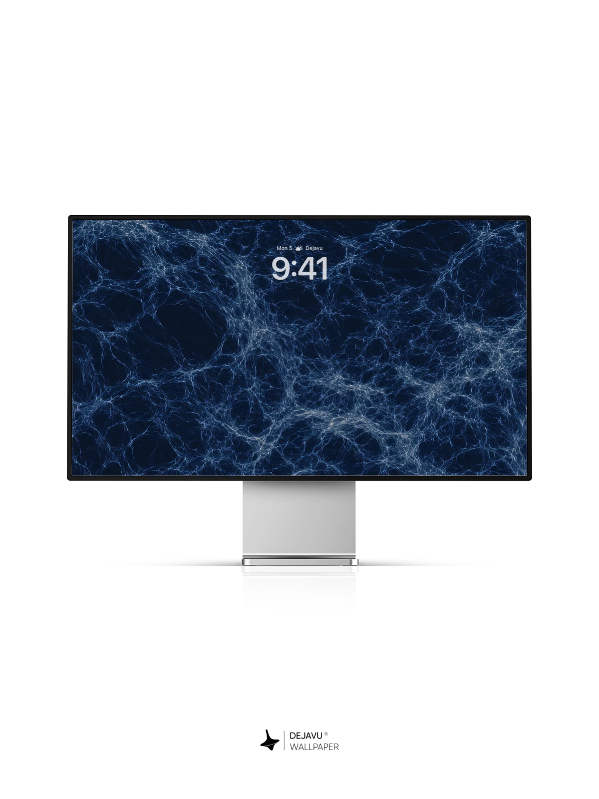 Dark Blue Web Pattern Wallpaper 4K for iPhone Lock Screen